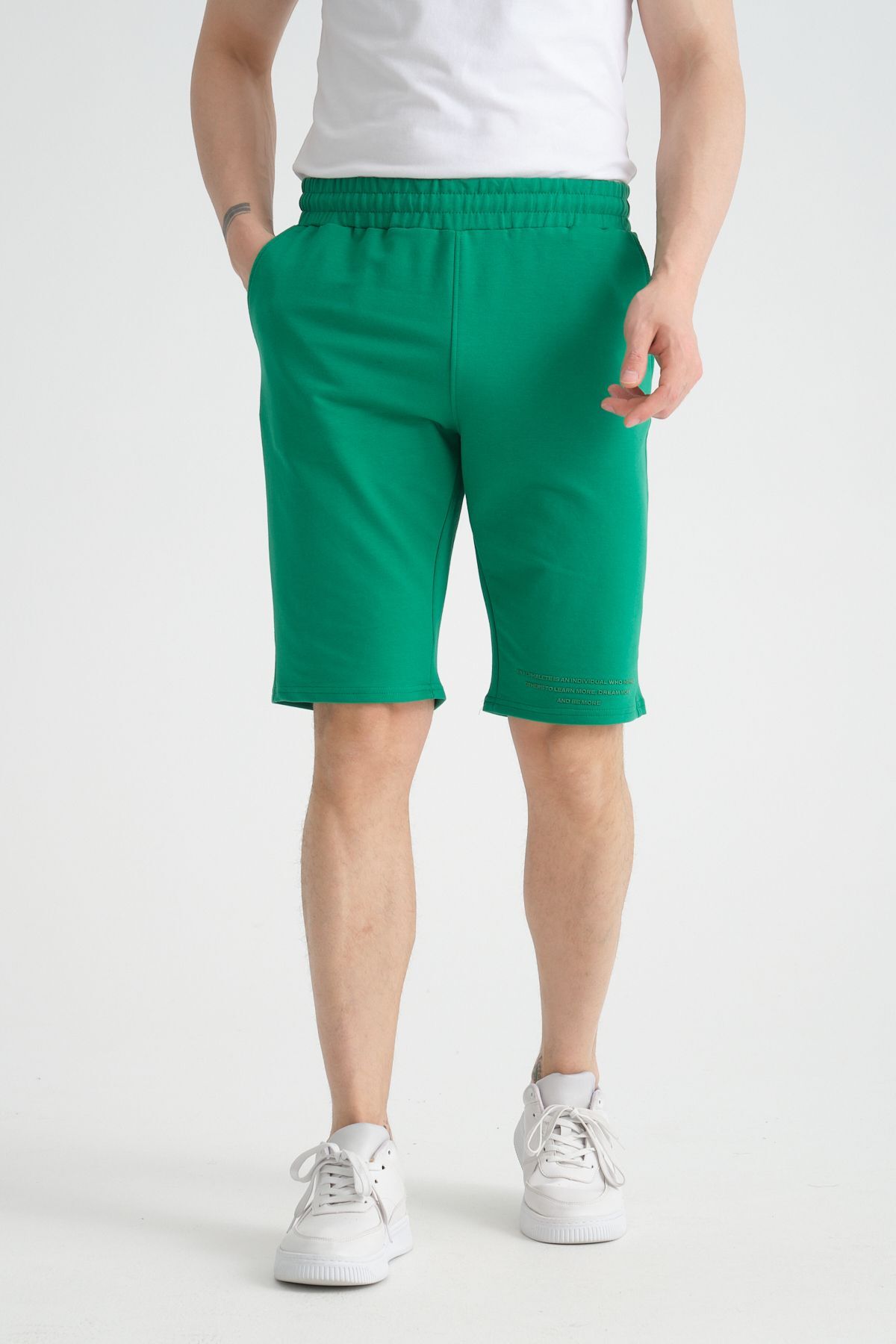 Shooter Baskı Detaylı Regular Kalıp Benetton Rengi Erkek Şort
