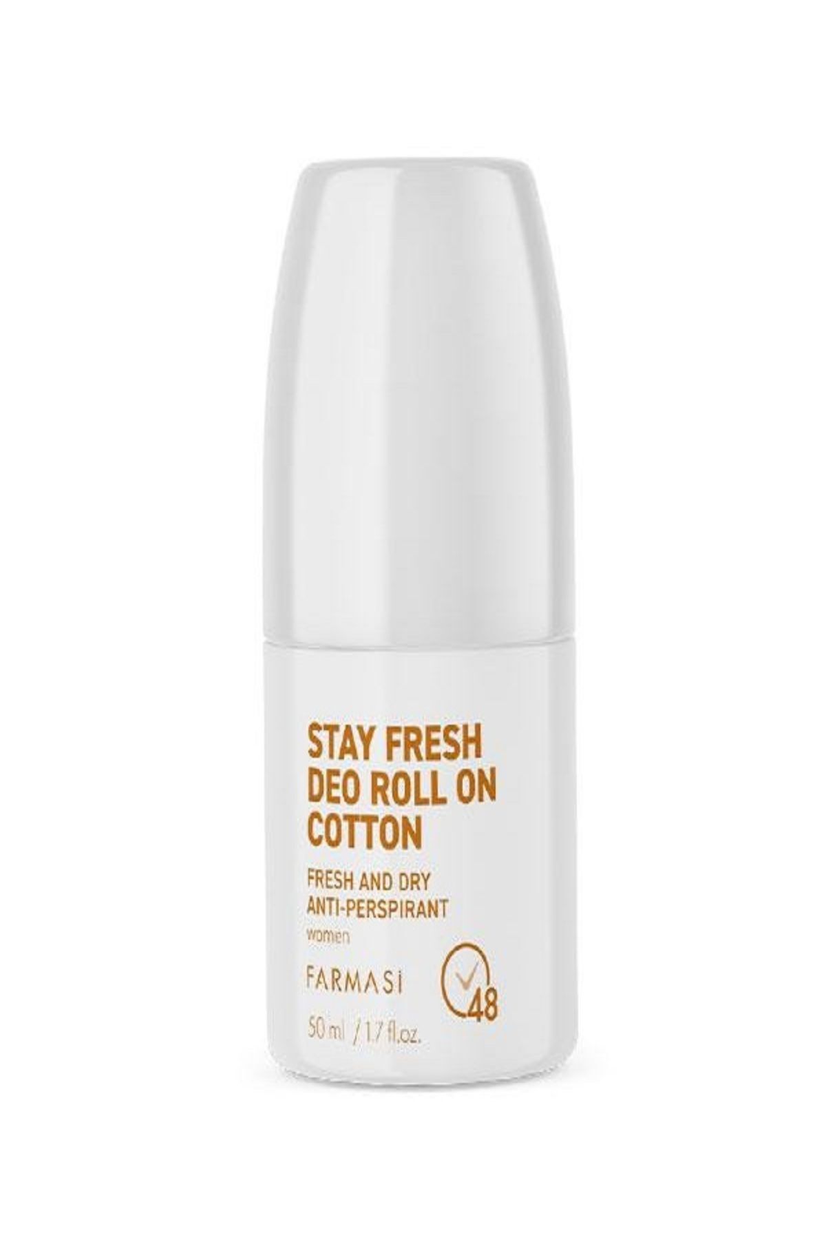 Stay Fresh Deo Roll On Women's Cotton Protection 48 Hour 50 ml Farmasi