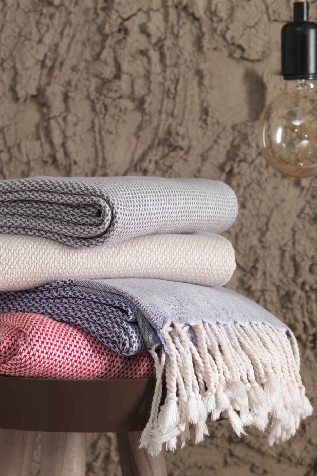 Denizli Concept-Anthracite Peşkir - Soft and Durable Peşkir - Design Retro Style - Beach and Daily Use 3