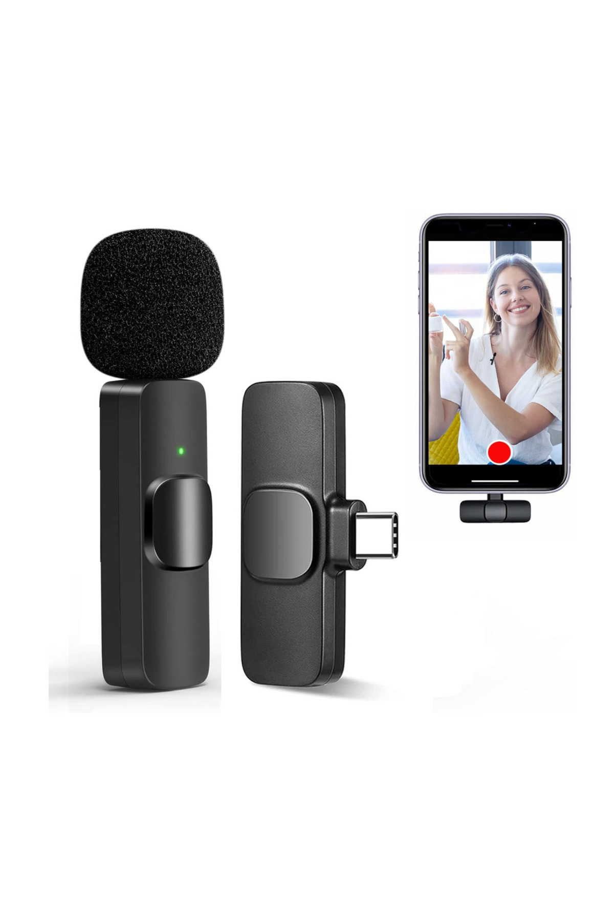 qasul Tiktok Youtuber  Gazeteci Spiker Yorumcu Kablosuz Video Çekimi Yaka Mikrofonu İos Ve Android Uyumlu