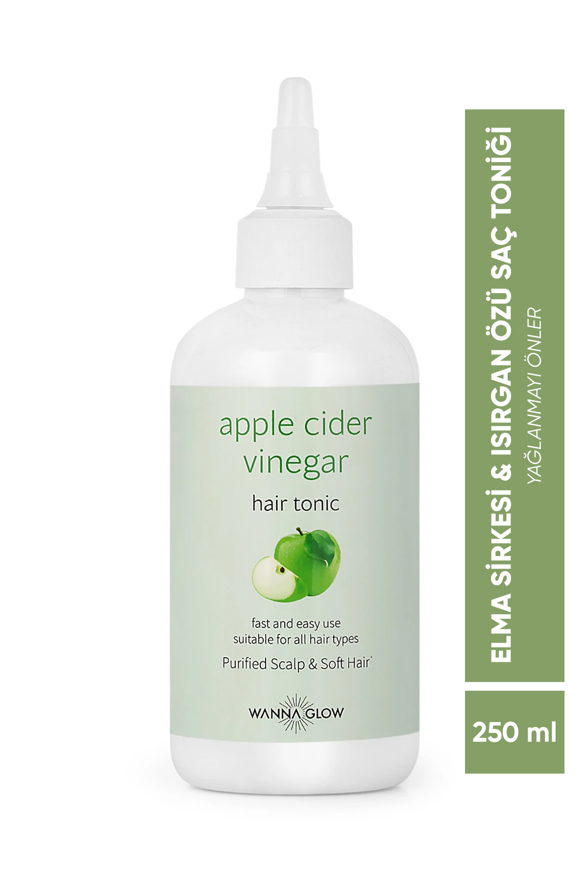 Wanna Glow Elma Sirkesi Ve Isırgan Özü Yağlanma Ve Kepek Karşıtı Saç Toniği 250 ml