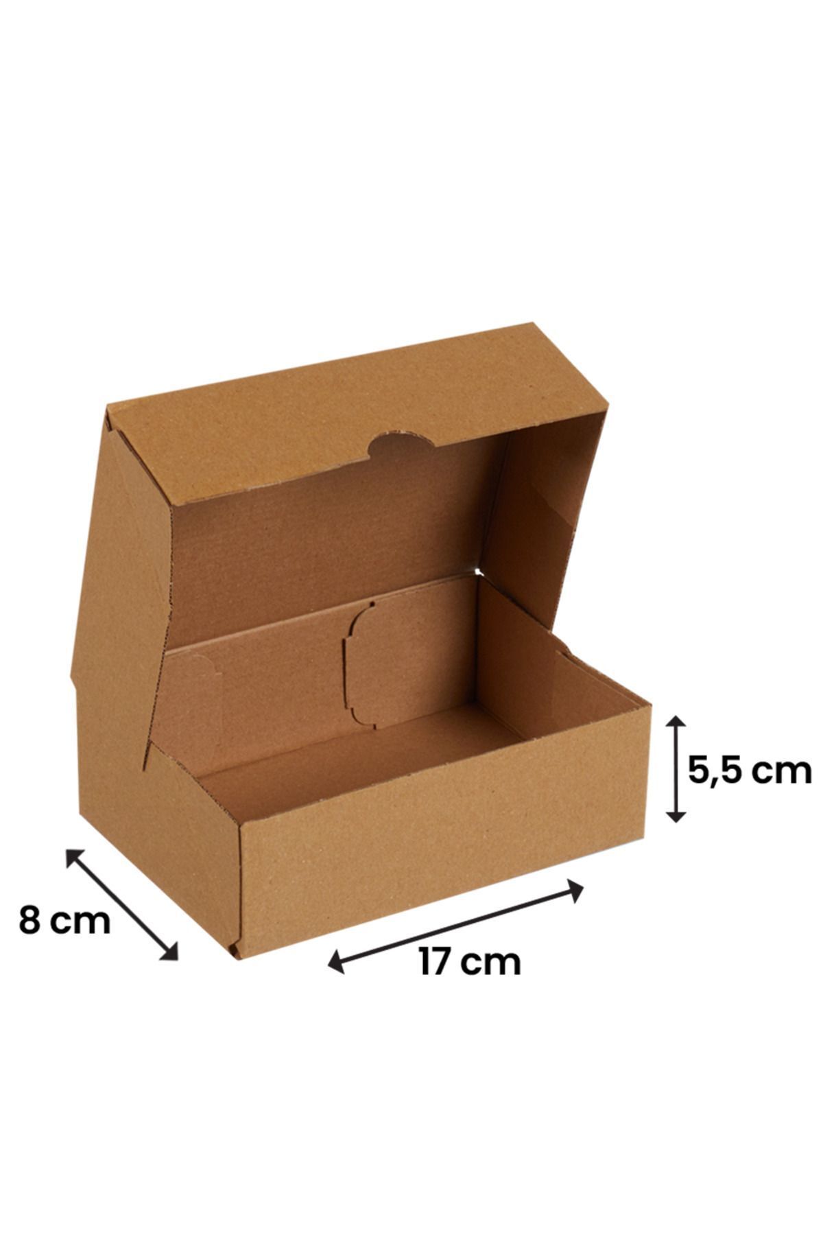 17x8x5,5-25 Adet Kesimli Karton Kutu - Internet Ve Kargo Kutusu