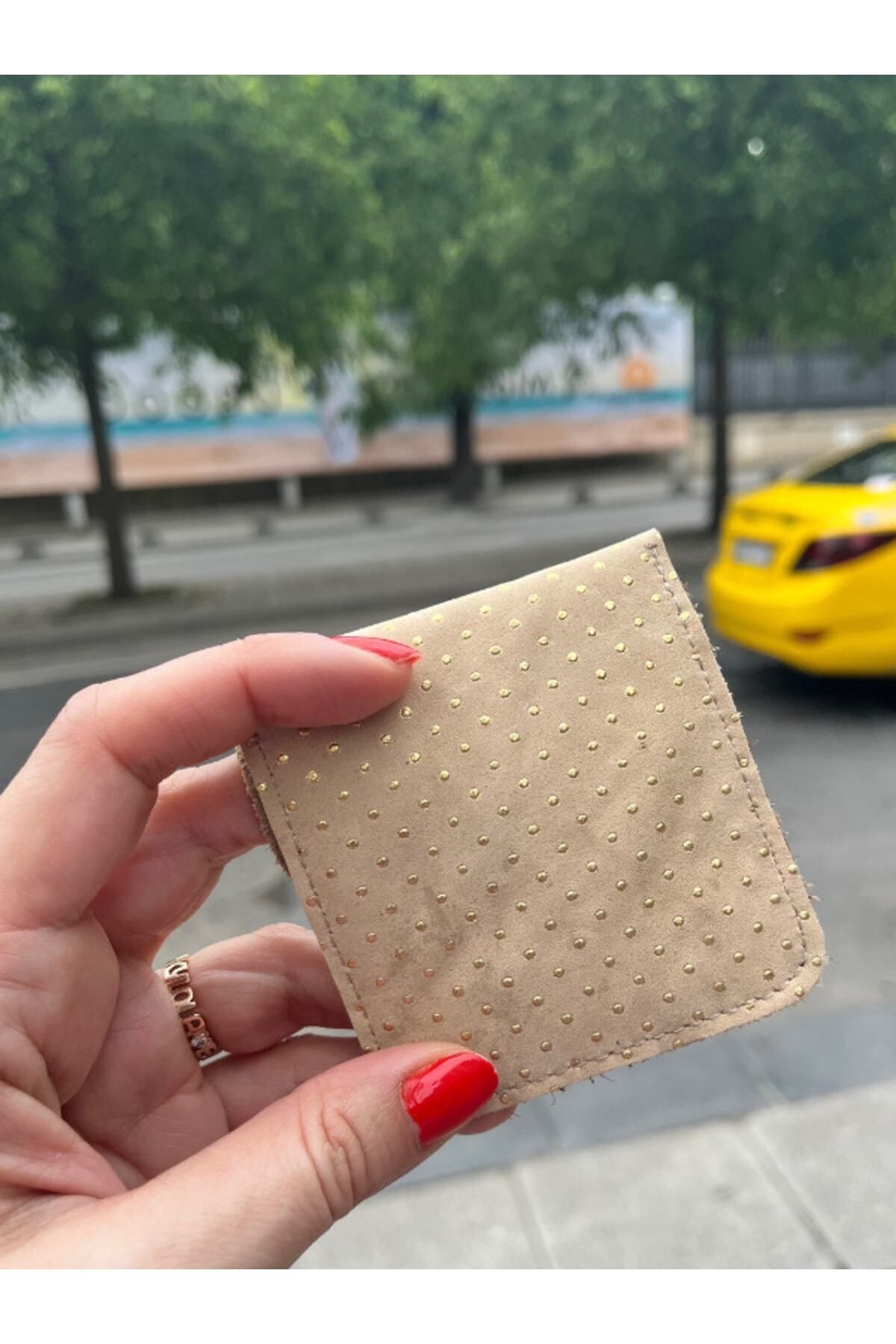 کیف پول مردانه بژ Pinkylola | Hediye01 اورجینال - تصویر 5