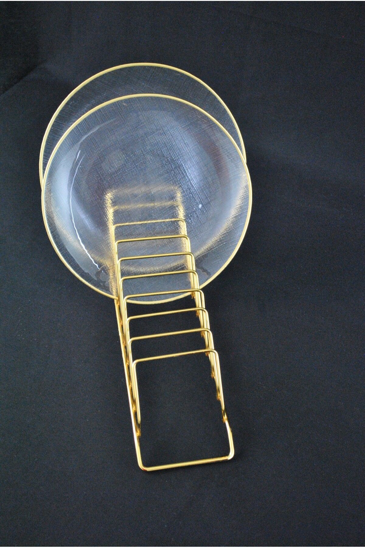 Purelegant-Gold Colored Countertop Plate Organizer - Dish Rack Plate Holder - 1 Piece 3