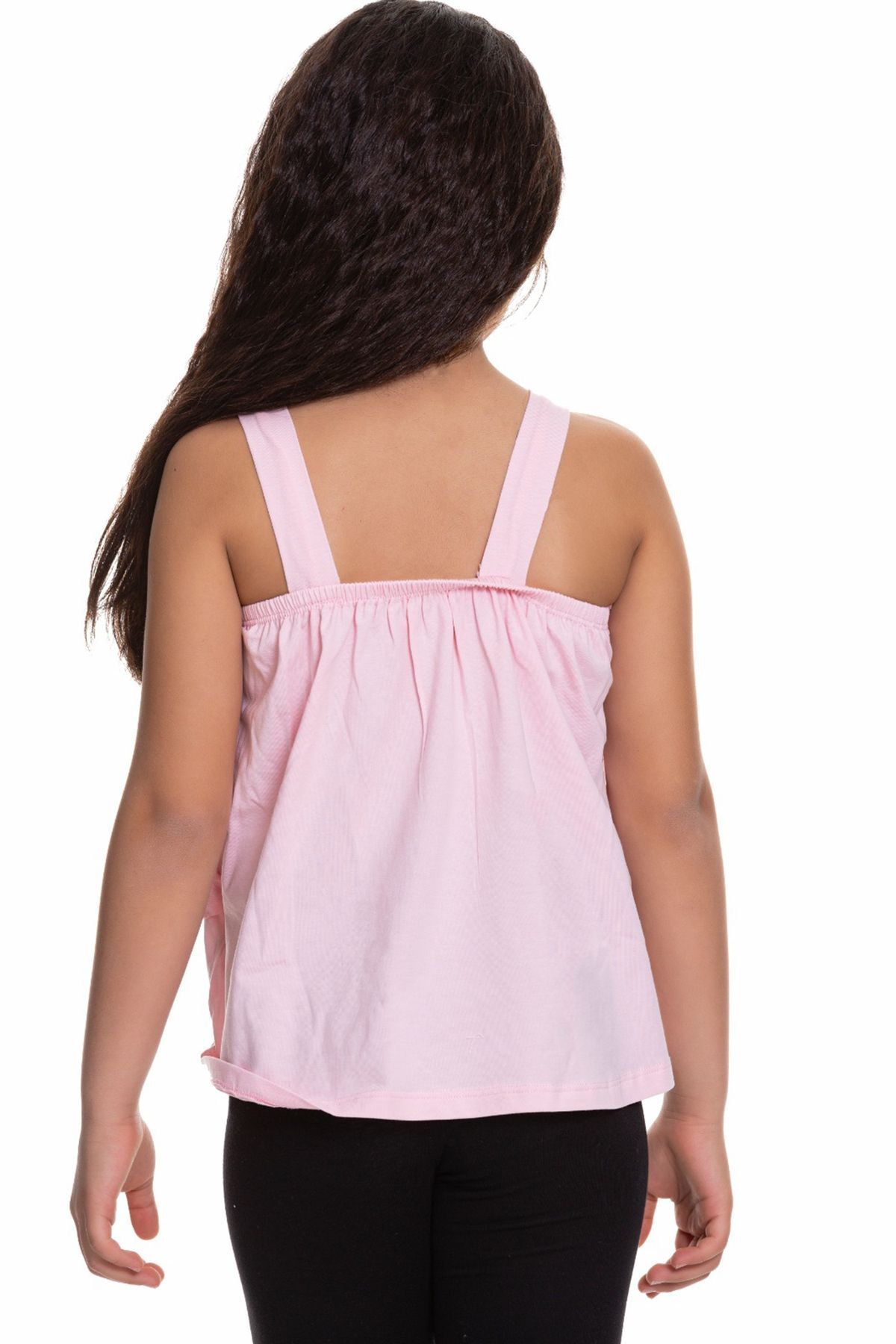 Pop Fashion-Floral Patterned Girl's Blouse with Shoulder Strap 4