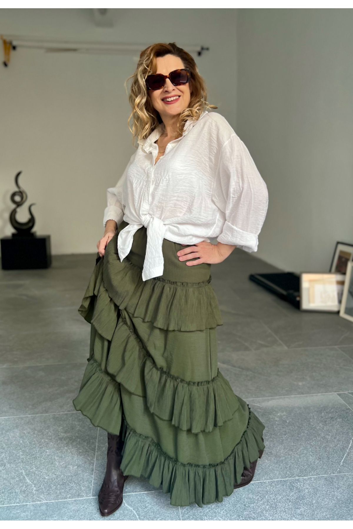 MAABMODA-WOMEN'S FLOOR-LAYER Ruffled SPANISH SKIRT 4