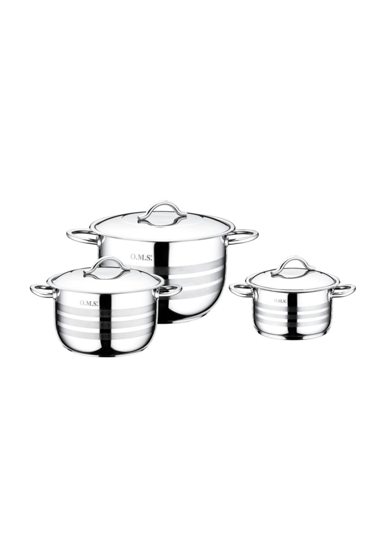 OMS - 1045 - 3-Piece 6-Piece Tribal Cookware Set Plain