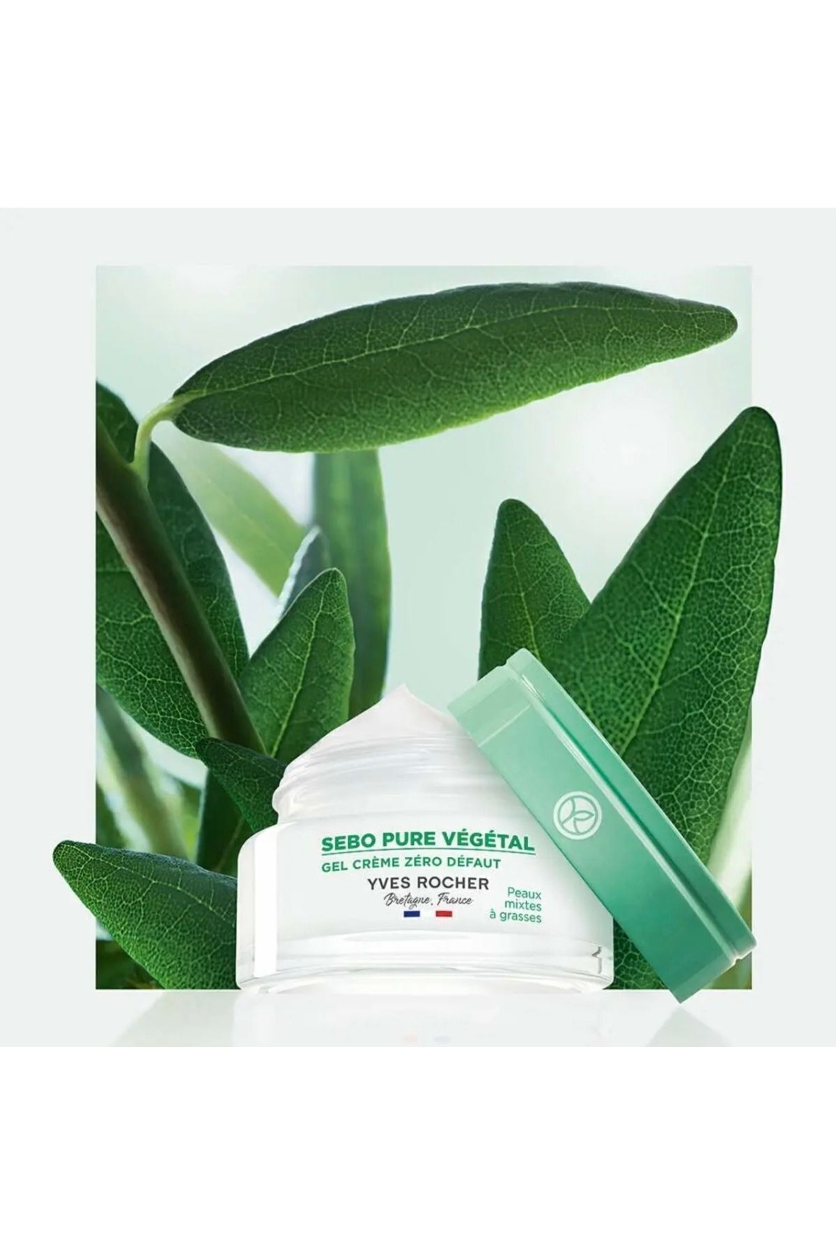 کرم صورت   ایوروشهYves Rocher | SEboPureVegetal50ml اورجینال - تصویر 3