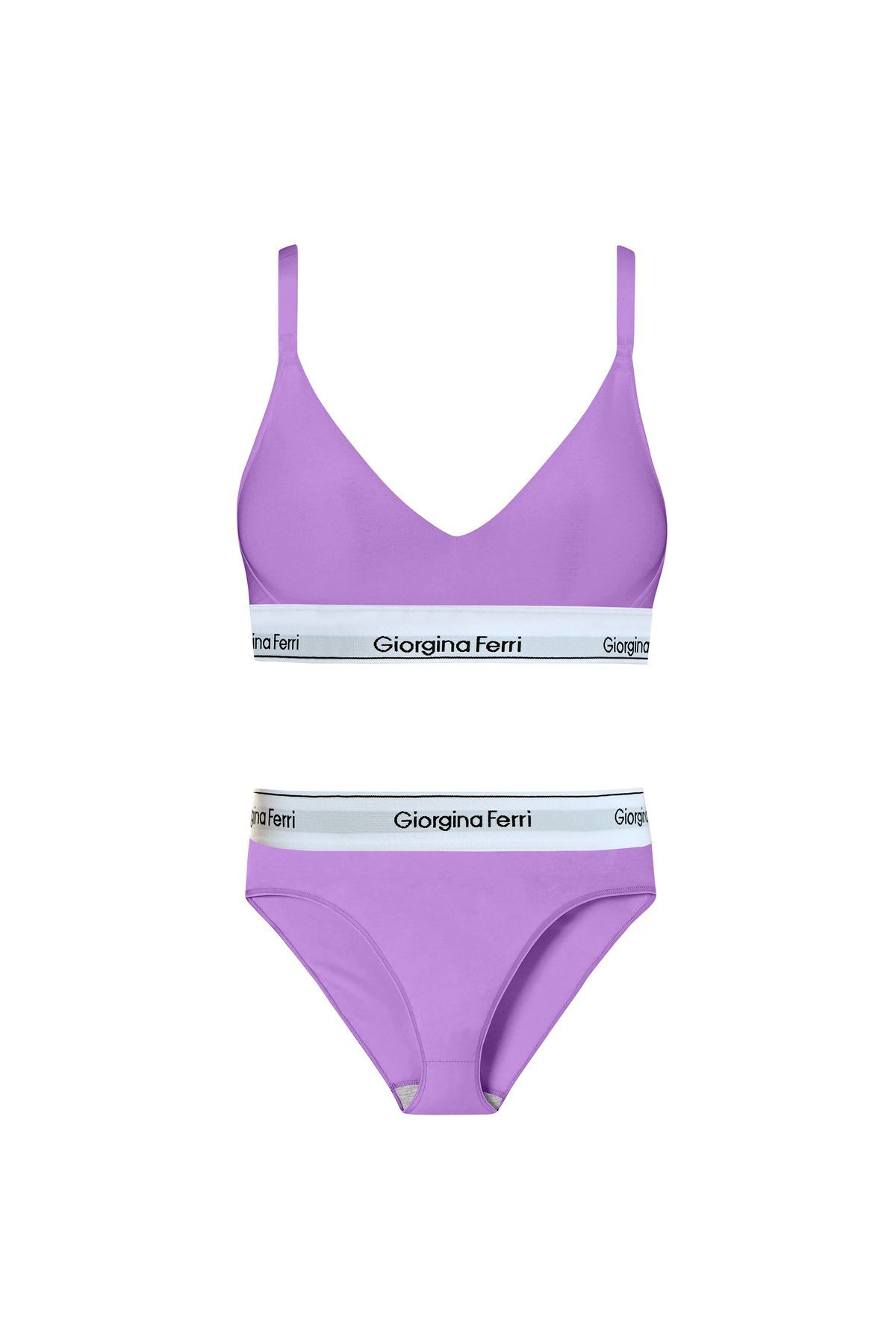 2-Pack Women's Casual Sports Bra+ Slip Panties SARA