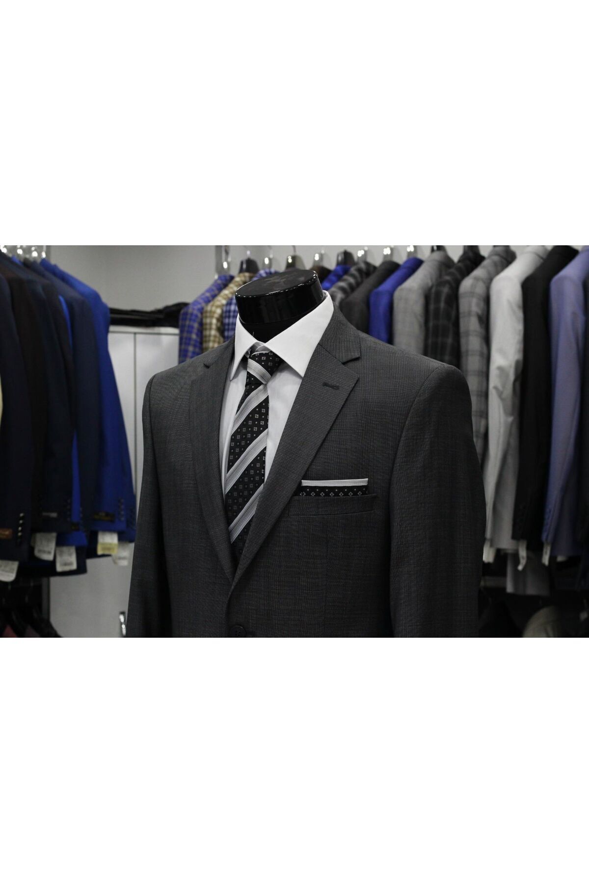 ENRICO MASAROTTI MEN'S SLIMFIT SUIT DRESS