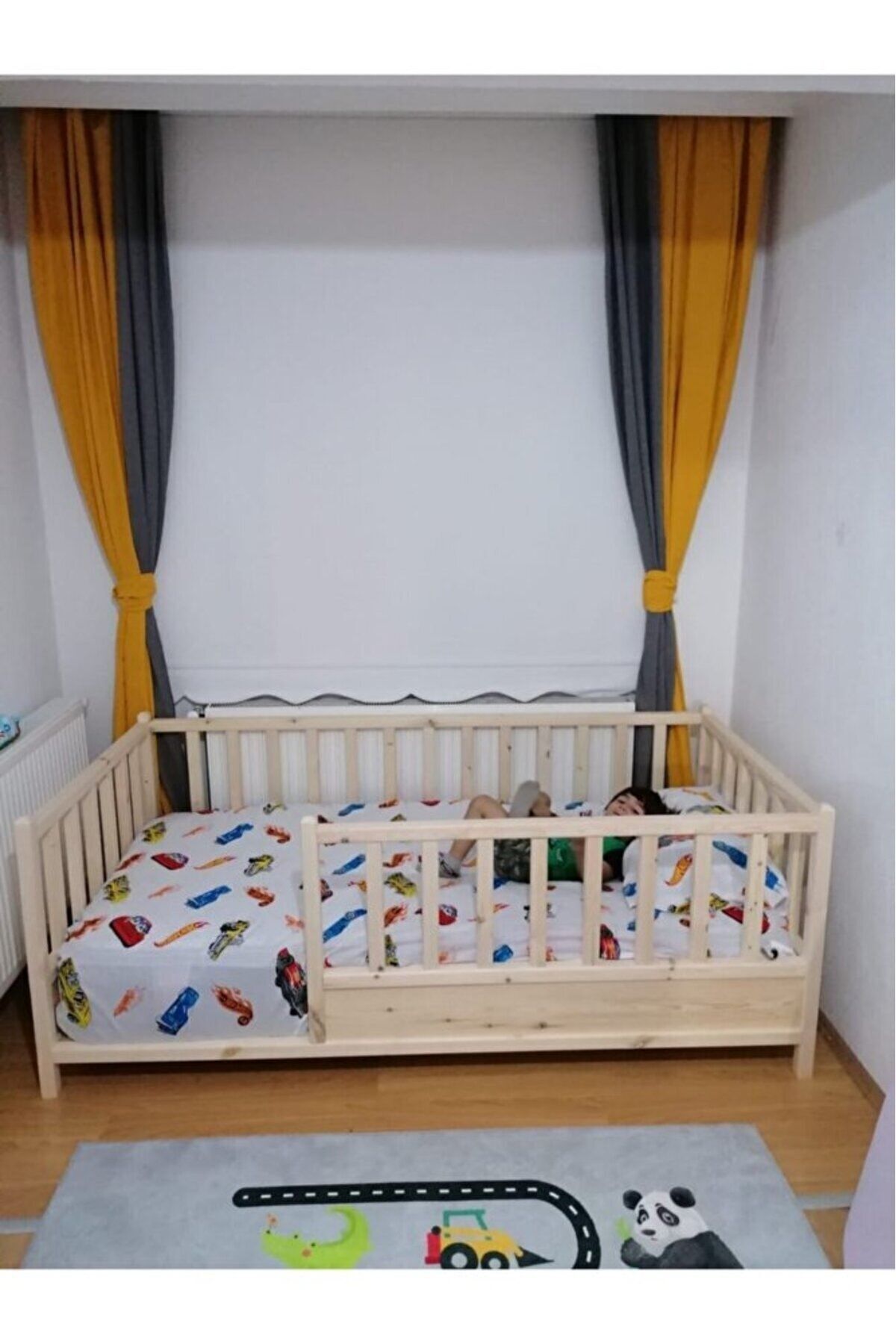 Baby Kinder Kahverengi Roofless Montessori Bebek Ve Çocuk Karyolası