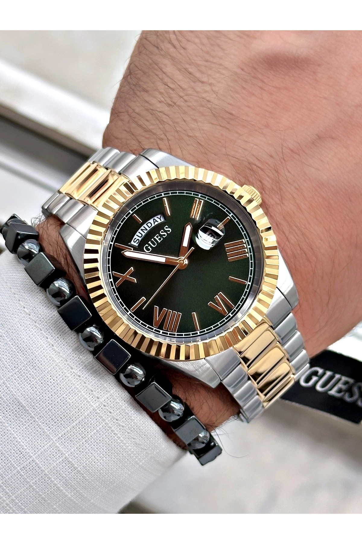 ساعت مردانه بژ گسGuess | P6452S3178 اورجینال - تصویر 3