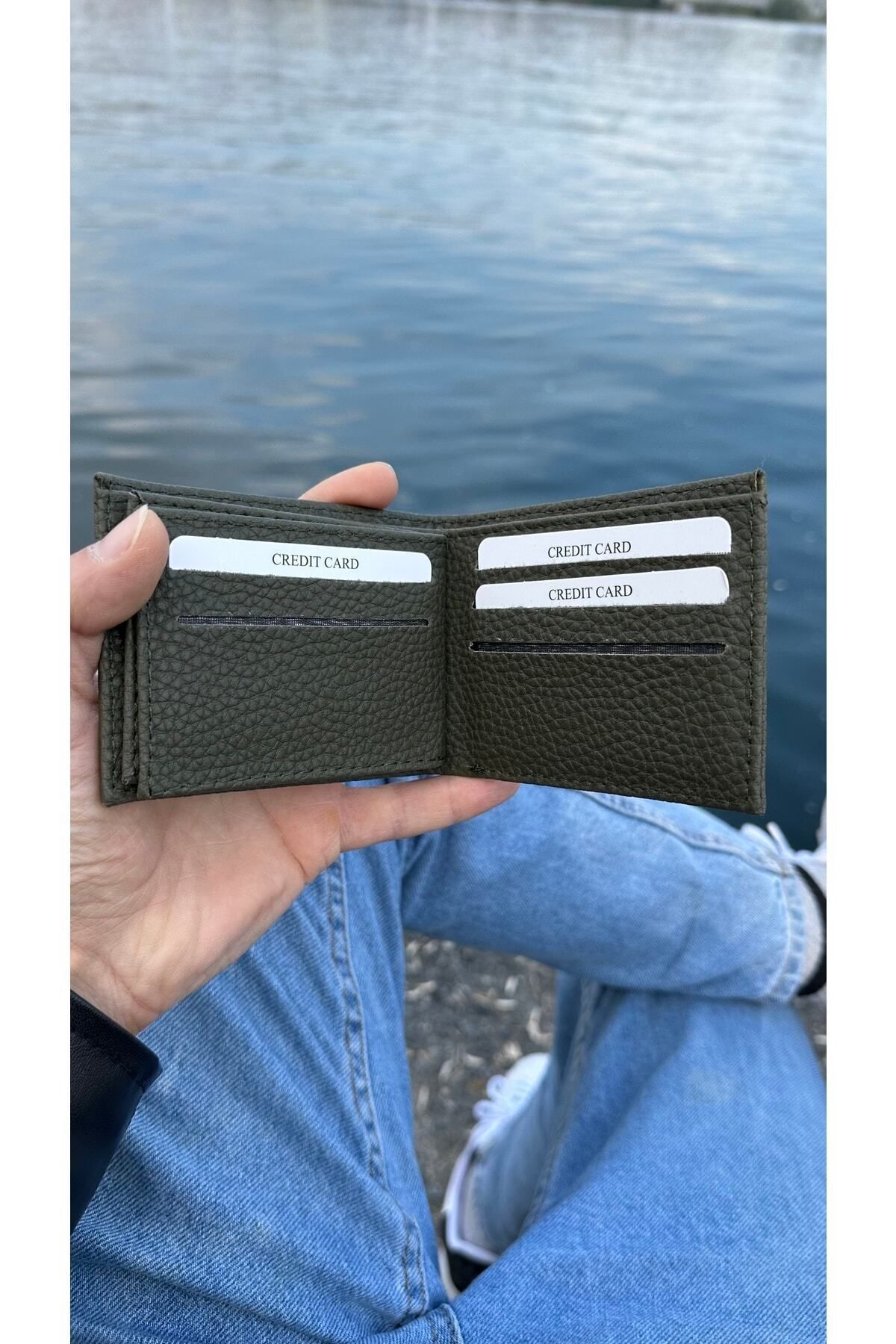 کیف پول مردانه سبز Roan | 1009450000000 اورجینال - تصویر 2