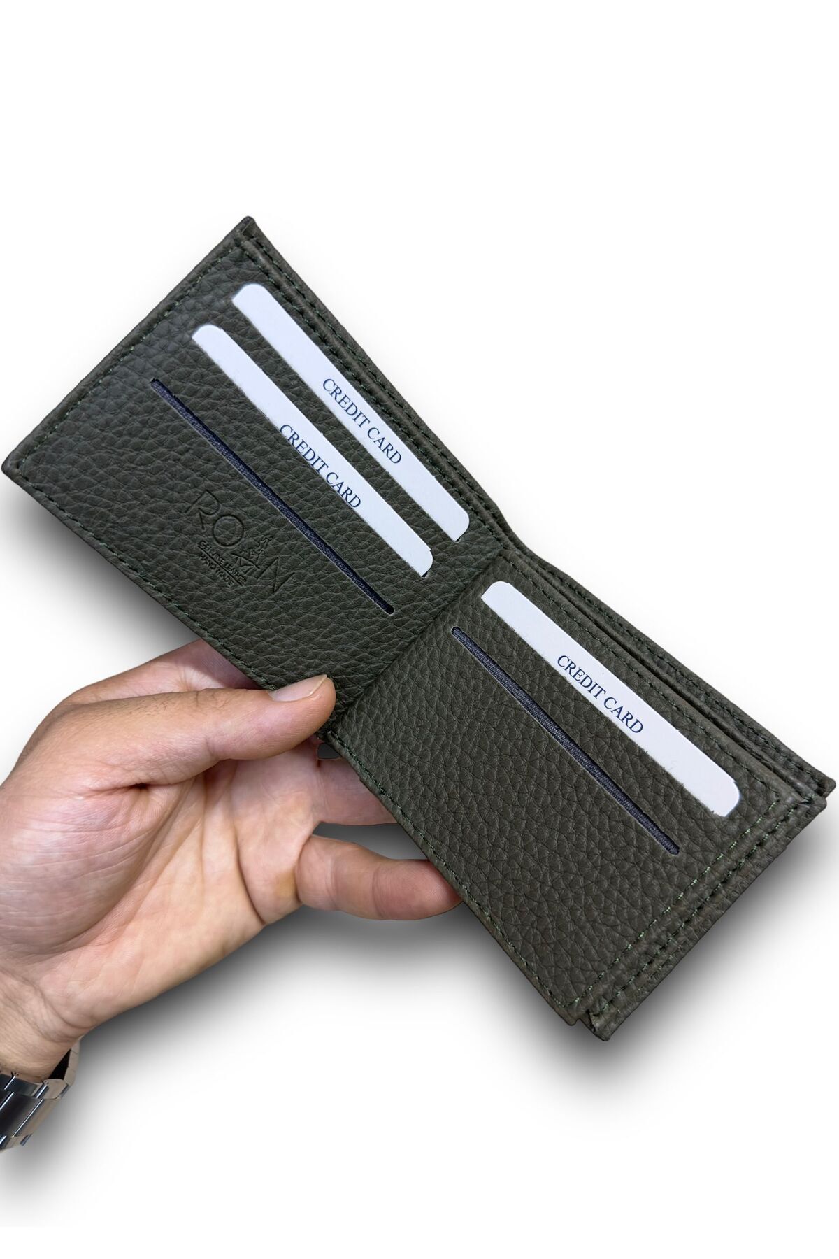 کیف پول مردانه خاکی Roan | Cepli Model اورجینال - تصویر 3