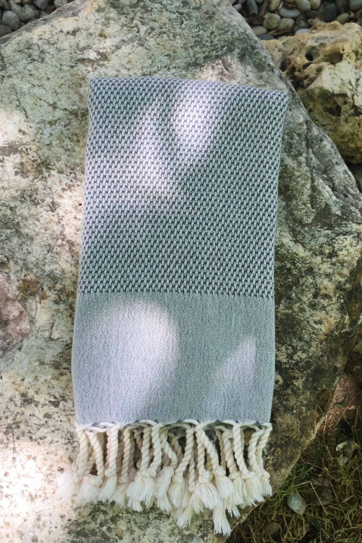 Denizli Concept-Anthracite Peşkir - Soft and Durable Peşkir - Design Retro Style - Beach and Daily Use 2