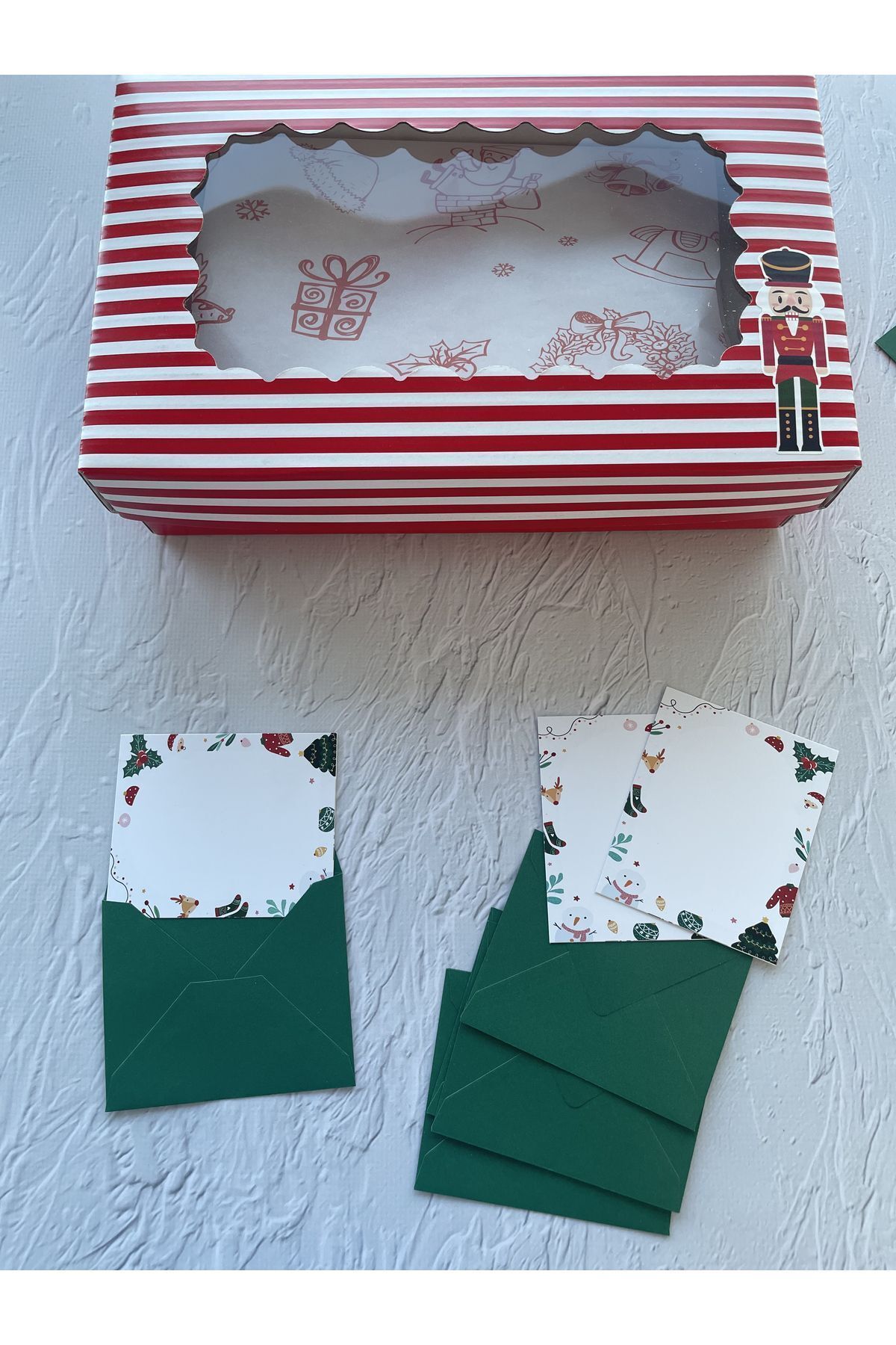 eylülün etiket fabrikası-New Year-New Year Themed Note - Thank You - Envelope Card and Colorful Envelope / 30 Envelopes and Cards Each 4