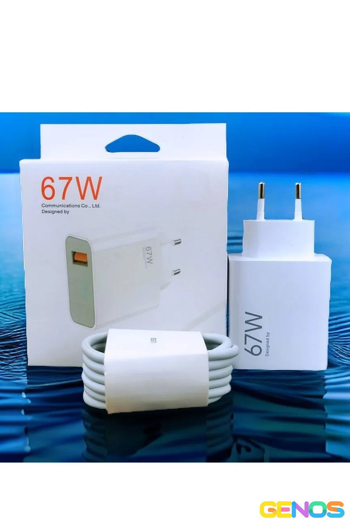 Xiaomi Redmi Note 12 Pro 5G (8GB · 256GB) Compatible 67 Watt Fast Charger + 1 mt Cable Set 67w Charger