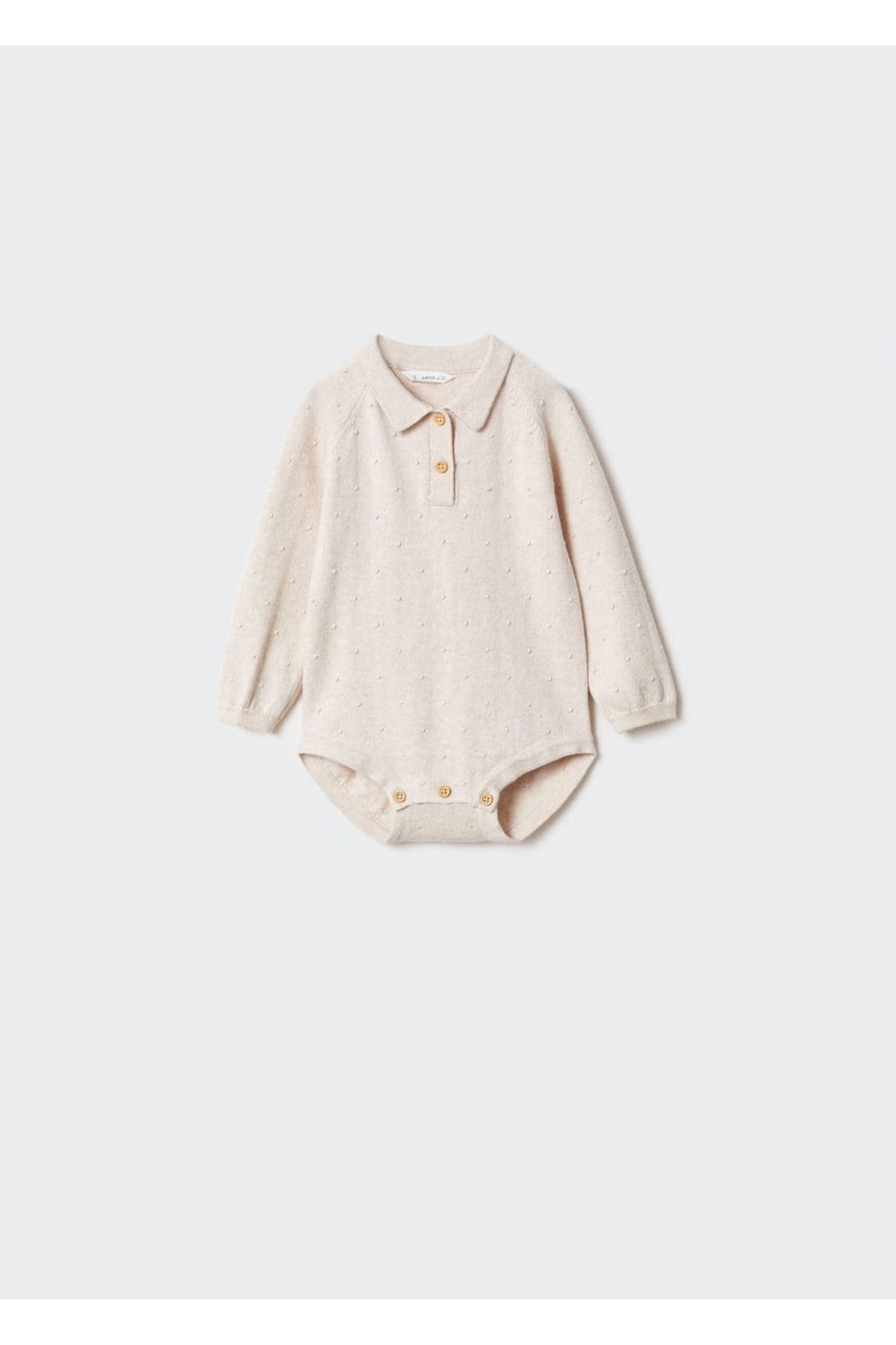 Трикотажное боди с длинными рукавами MANGO Baby 67064462