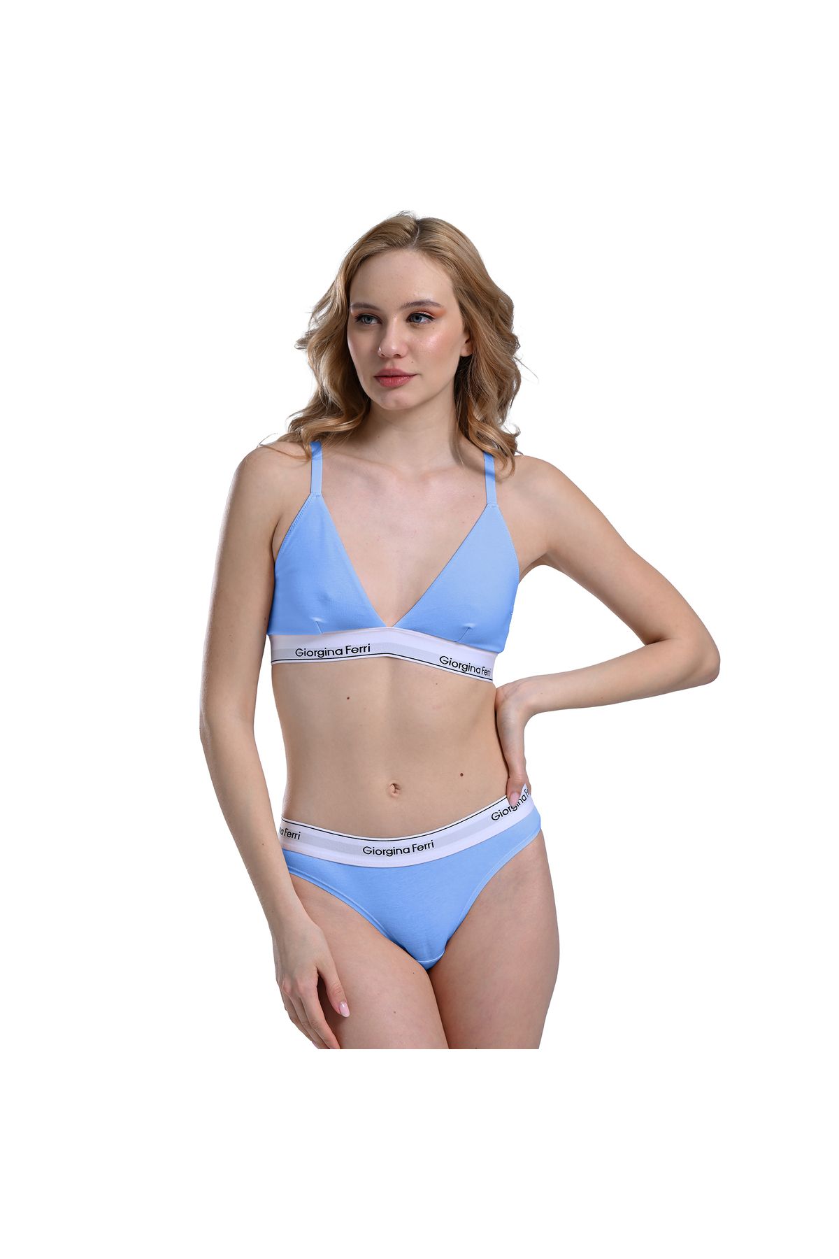 GIORGINA FERRI-Box of 2 for Daily Use - Triangle Bralet Isabelle with Elastic Band 2