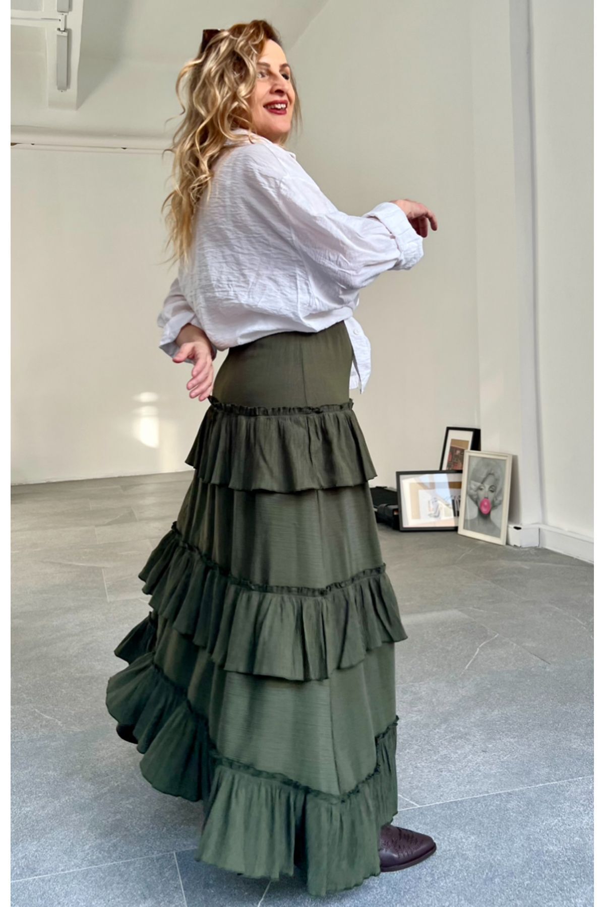 MAABMODA-WOMEN'S FLOOR-LAYER Ruffled SPANISH SKIRT 6