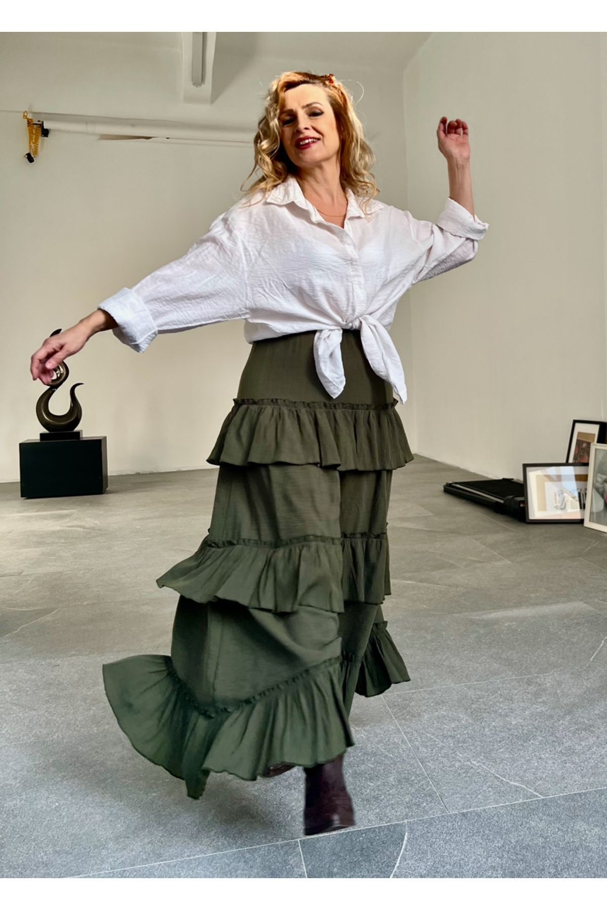 MAABMODA-WOMEN'S FLOOR-LAYER Ruffled SPANISH SKIRT 5