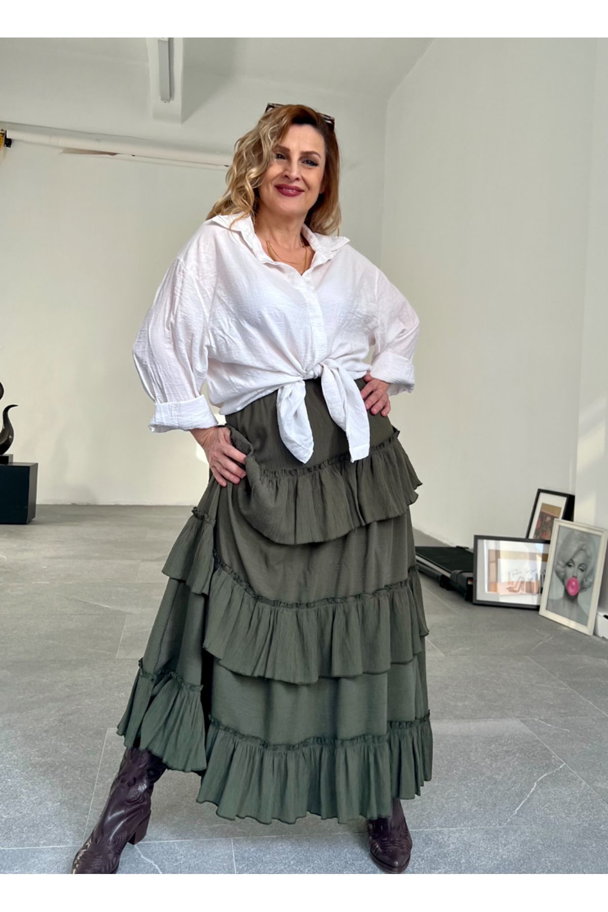 MAABMODA-WOMEN'S FLOOR-LAYER Ruffled SPANISH SKIRT 7
