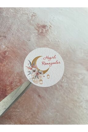eylülün etiket fabrikası Hayırlı Ramazanlar Temalı Opak Sticker / Ramazan Eti...