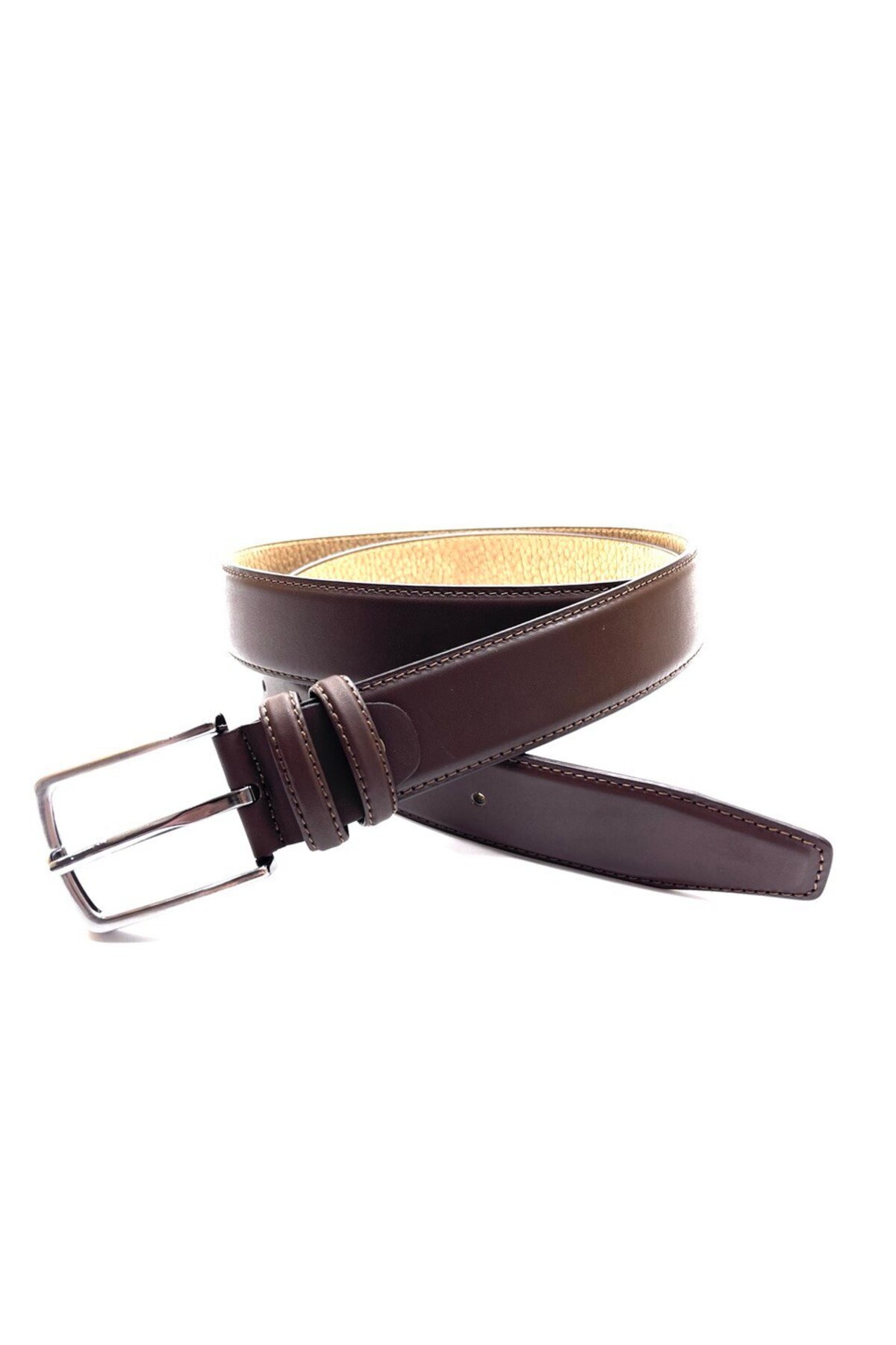 کمربند مردانه قهوه ای GİRAY | 93107 اورجینال - تصویر 5