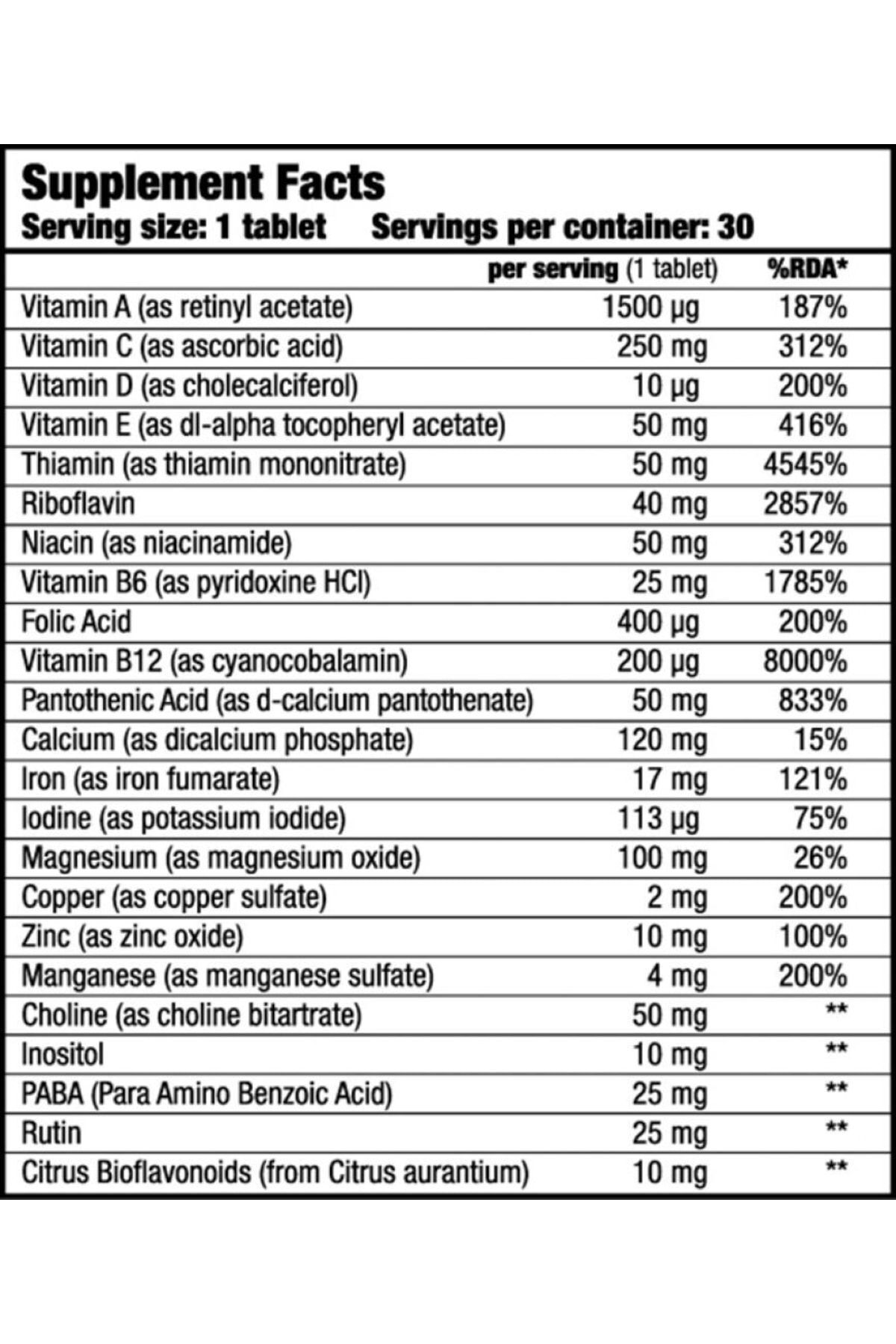 BiotechUSA-Biotech Usa Vitabolic Vitamin 30 Tabs. 2