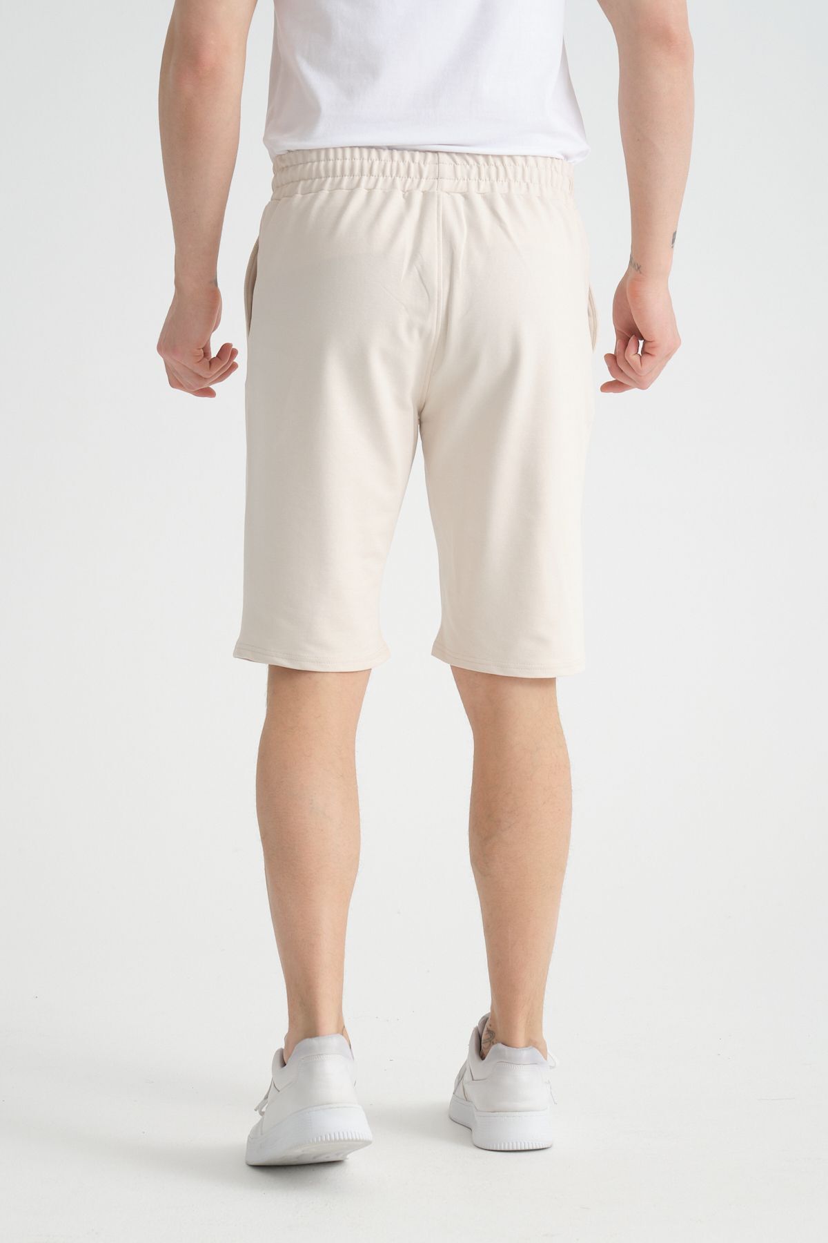 Shooter-Stone Color Men's Shorts - Regular Fit and Print Detail 6