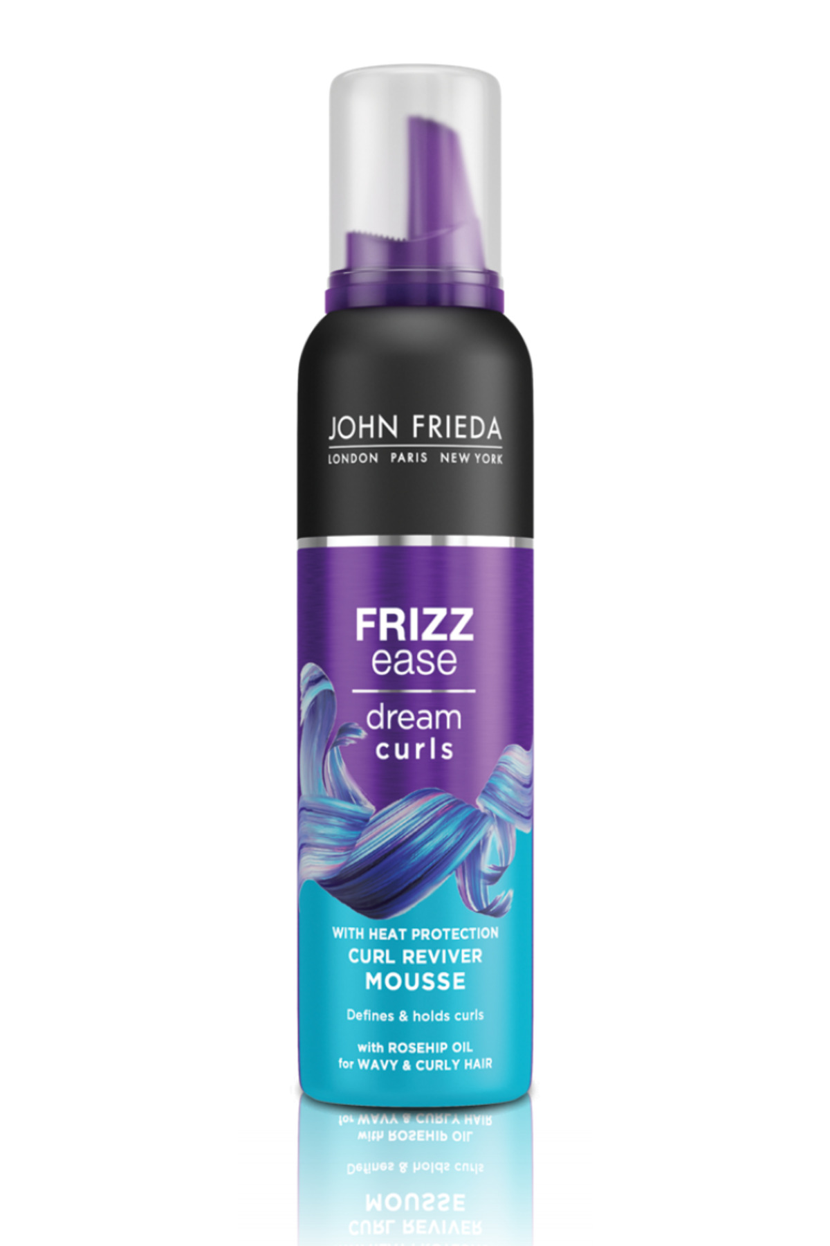 Kıvırcık Saçlar İçin Belirginleştirici Saç Bakım Seti (Şampuan, Saç Kremi, Saç Köpüğü) — John Frieda Curl Reviver — تصویر 4 از 7