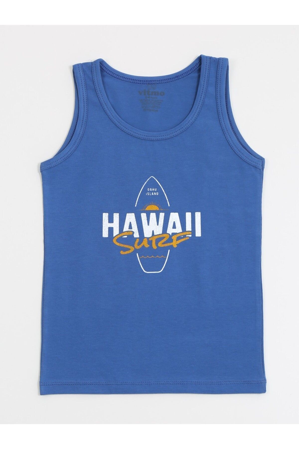 vitmo Erkek Çocuk Pamuklu 3'lü Atlet 3'lü Boxer Karışık Renk Saılor 6 Parça Set fotoğrafı 2 (önizleme)