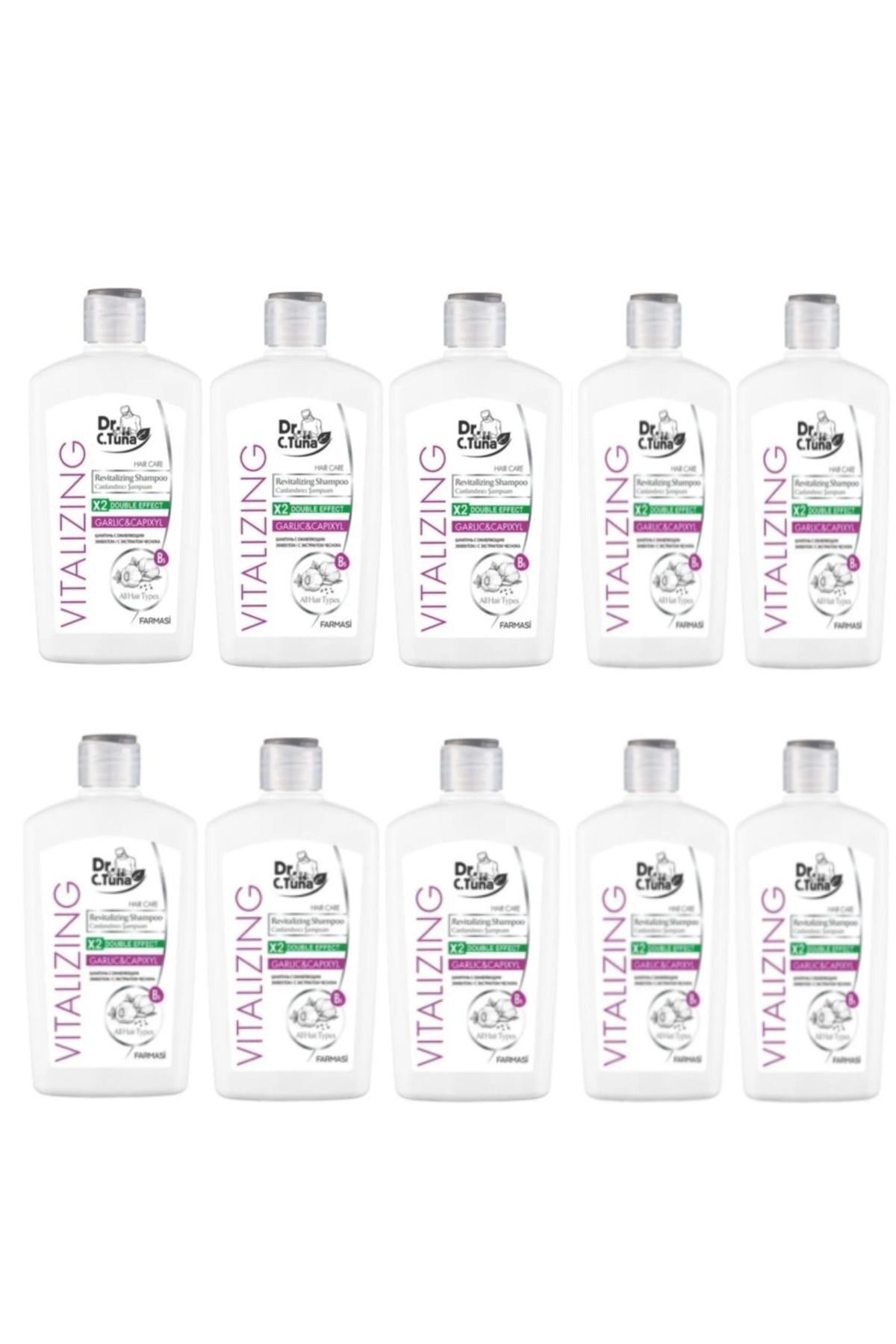 Farmasi-Dr. C.tuna Vitalizing - Shampoo for Hair Loss with Garlic and Capixyl 1