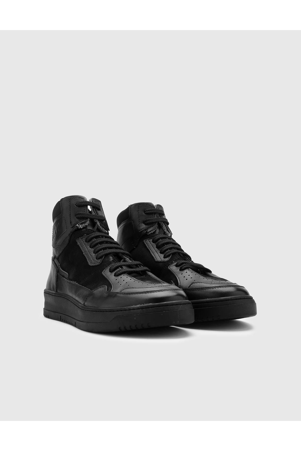 İlvi Colarine Мужские черные ботинки из натуральной кожи Colarine-5160.1001