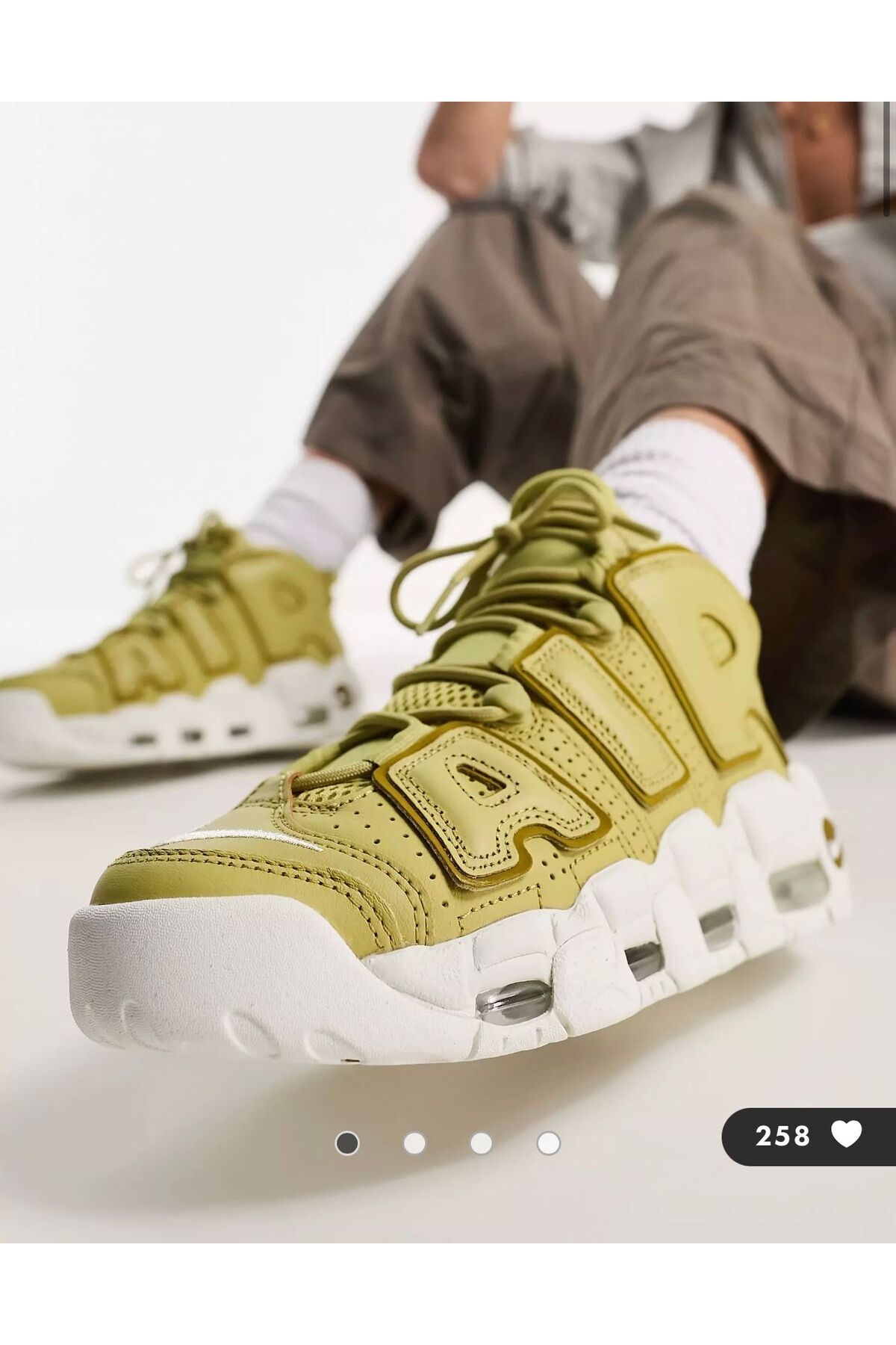 Nike Air More Uptempo Green Off Court Fave Women s Sports Shoes Trendyol