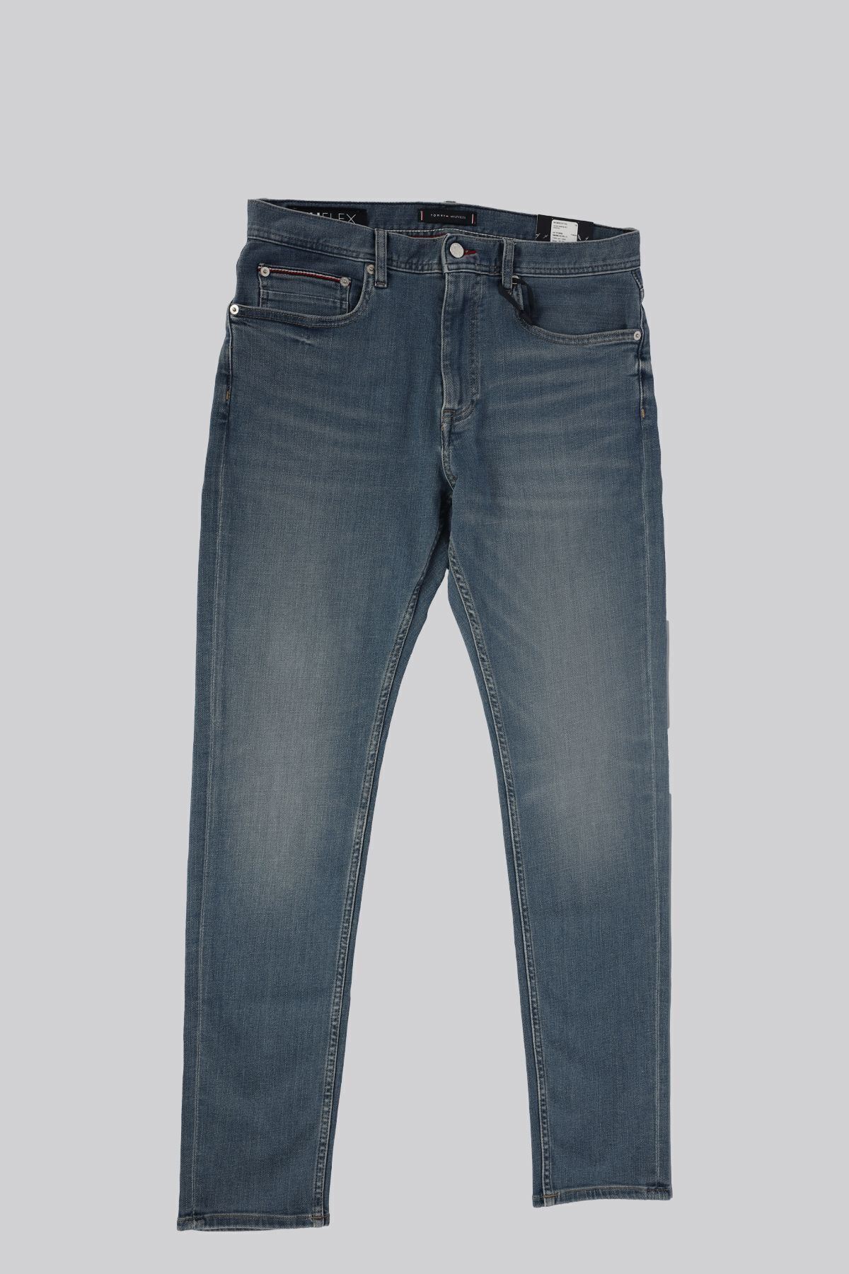 Tommy Hilfiger-بنطال جينز رجالي طويل القامة بأزرار للاستخدام اليومي مع جيوب MW0MW33971-1BA 4