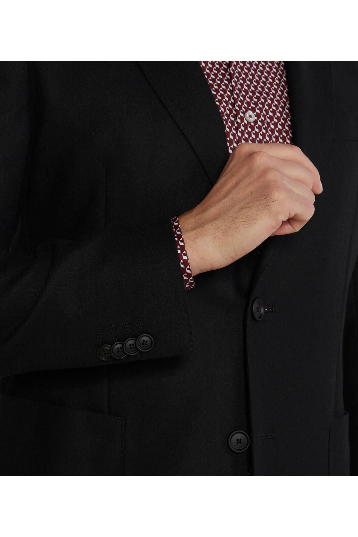 کت مردانه ZIPPER LOGO CLOSED POCKET WINTER مشکی JACKET 50502519 001 BOSS