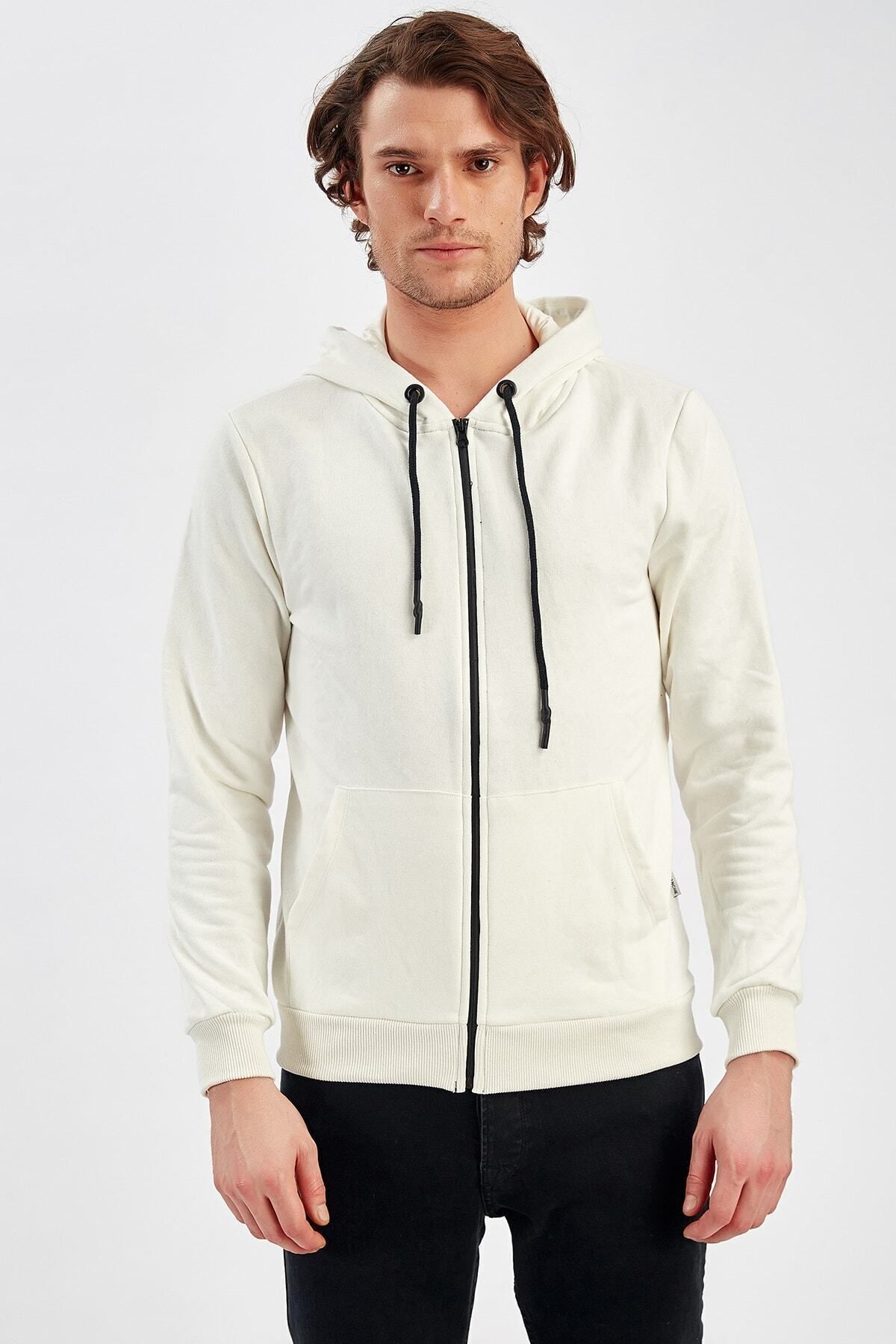 Ekru Erkek Sweatshirt | ME19W224290