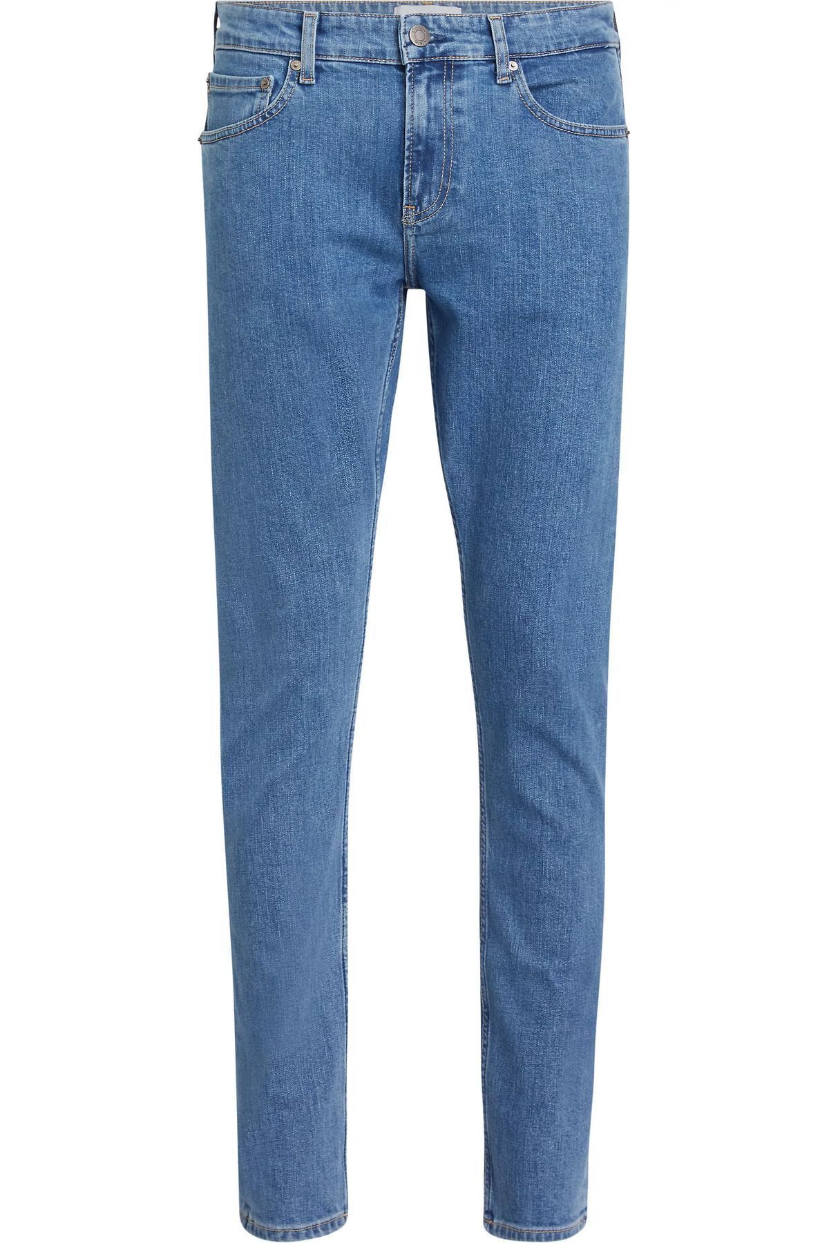 شلوار جین مردانه پارچه کمر نرمال مدل مسطح آبی K10K12376 1A4 Calvin Klein