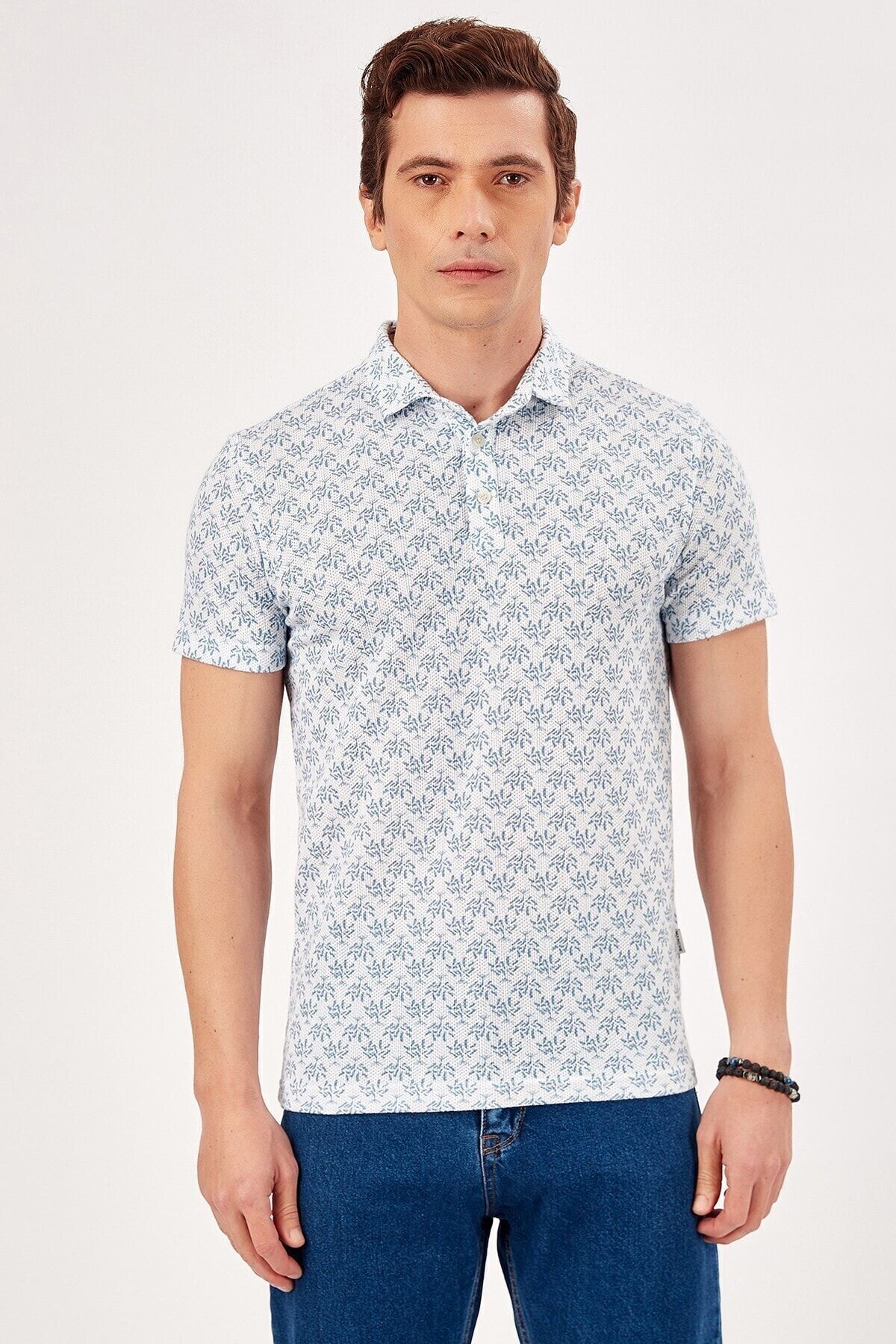 Ekru Erkek Polo Yaka T-shirt | Me20s234976 | ME20S234976