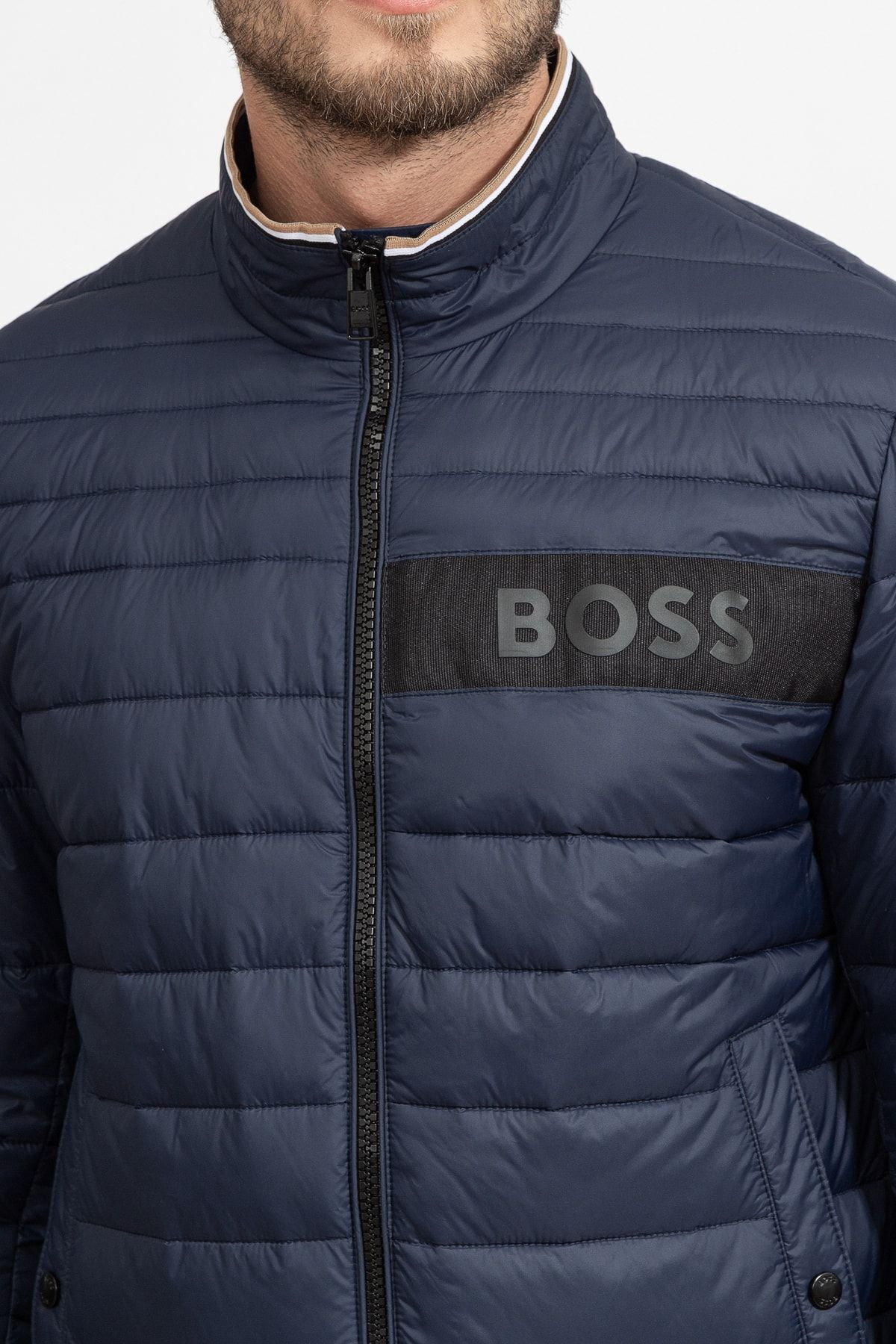 کاپشن آبی مردانه رئیس DAROLUS MONT50464308 اورجینال BOSS