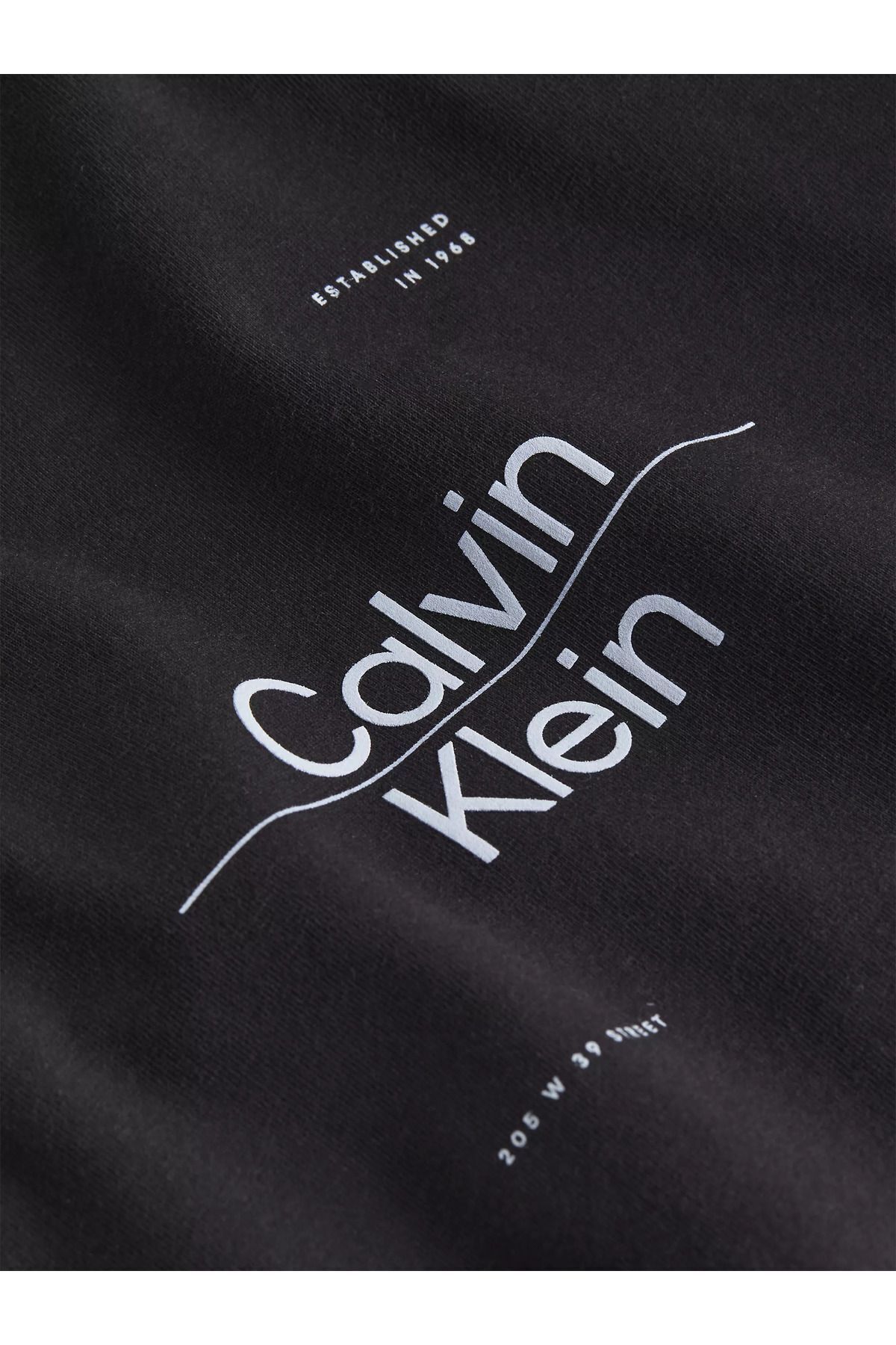 تی شرت مشکی مردانه آستین کوتاه K10K112489 BEH Calvin Klein