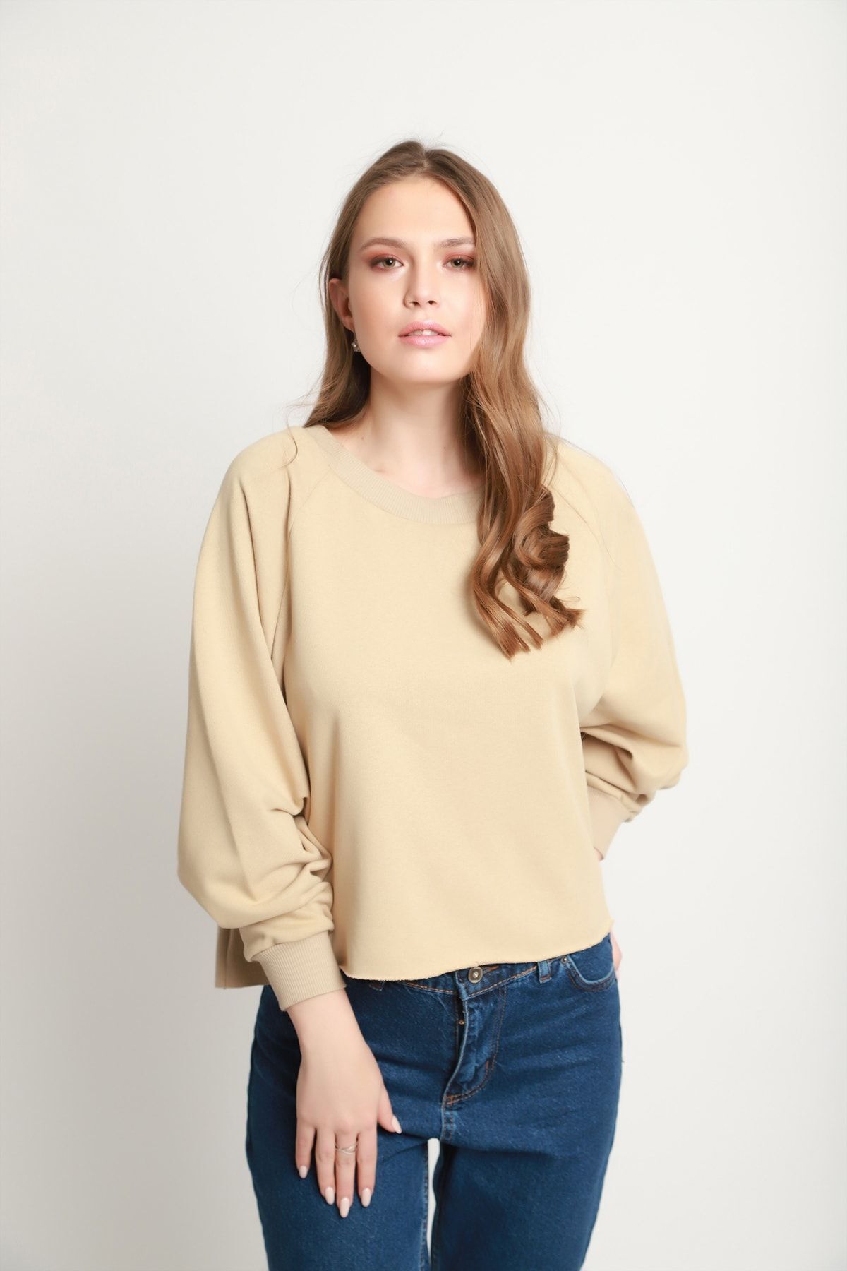 Taş Ribana Detaylı Kadın Swaetshirt | MK20W274759