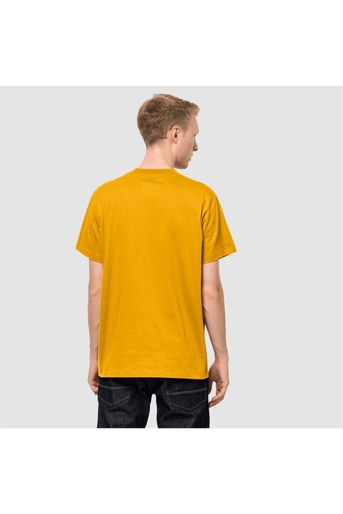 تی شرت مردانه زرد مردانه Strobe T M Jack Wolfskin