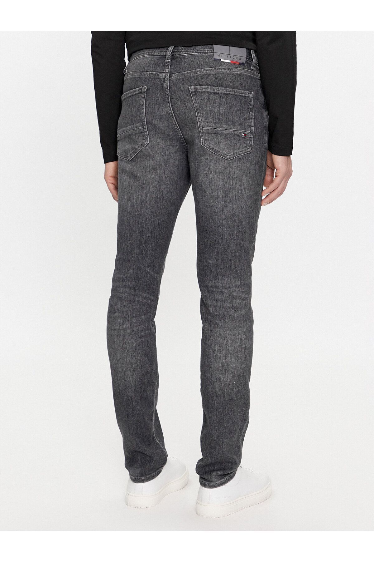 Tommy Hilfiger-Men's Long Size Buttoned Daily Use Gray Jeans with Pockets MW0MW33969-1CC 3