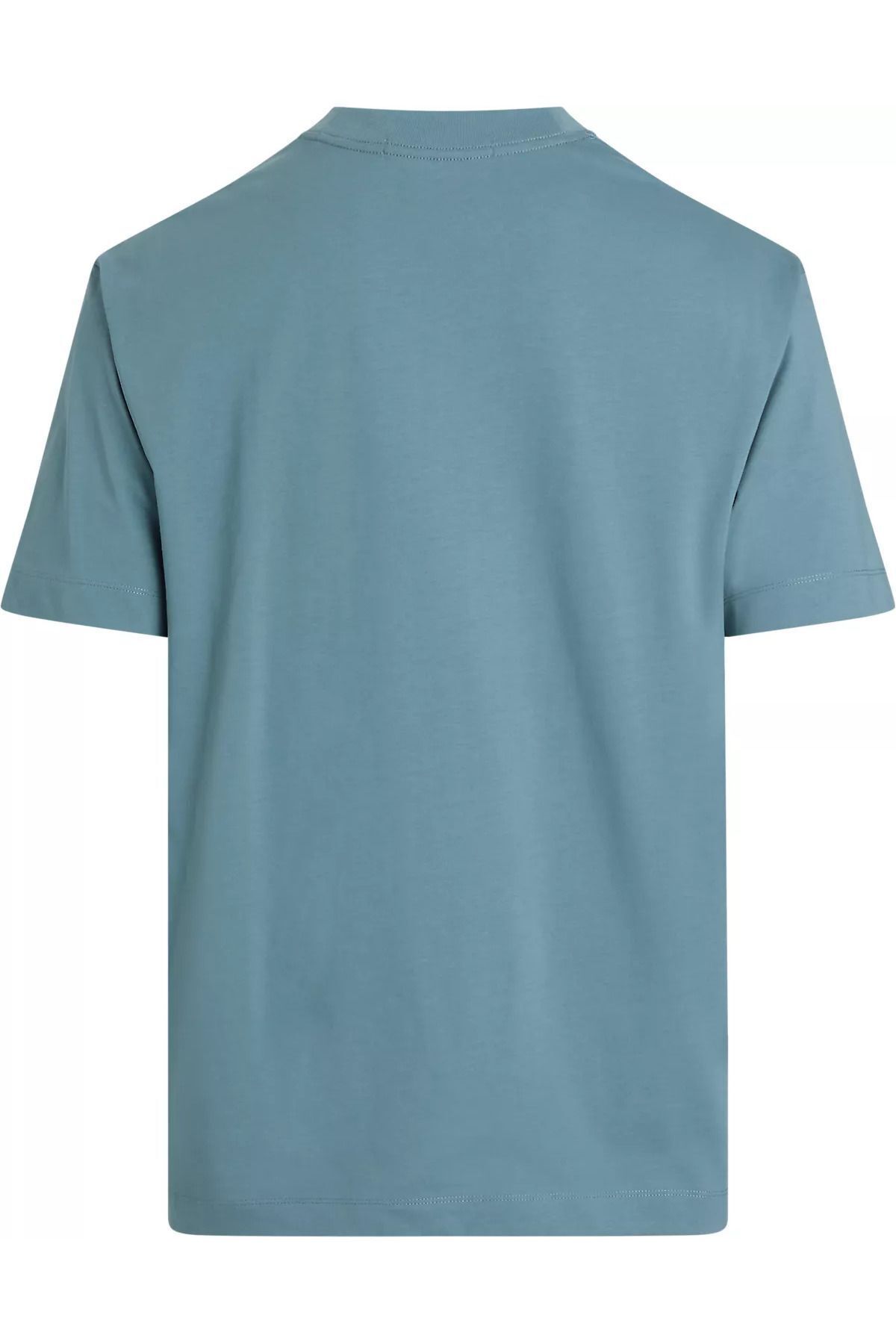 تی شرت آبی مردانه پنبه آرم برند روزانه از J30J324648 CFQ استفاده کنید Calvin Klein