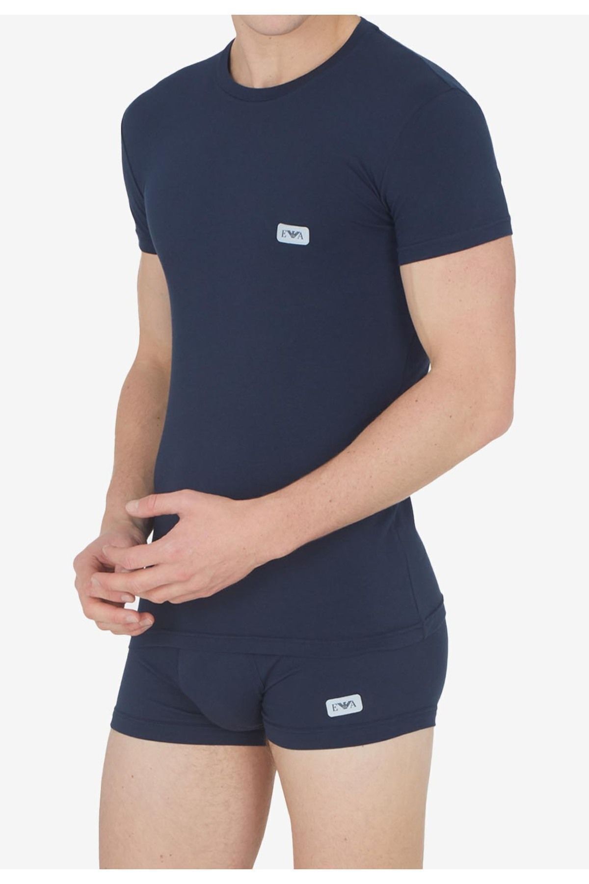 سویشرت مردانه مشکی امپریو آرمانی | 111035 3F512 اورجینال - تصویر 2