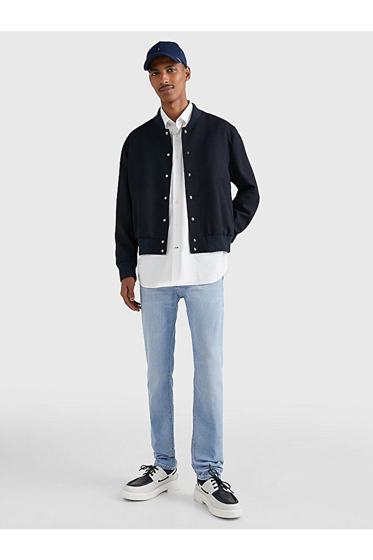 استفاده روزانه از لوگوی جین مردانه شلوار جین نیلی MW0MW31095-1AC Tommy Hilfiger