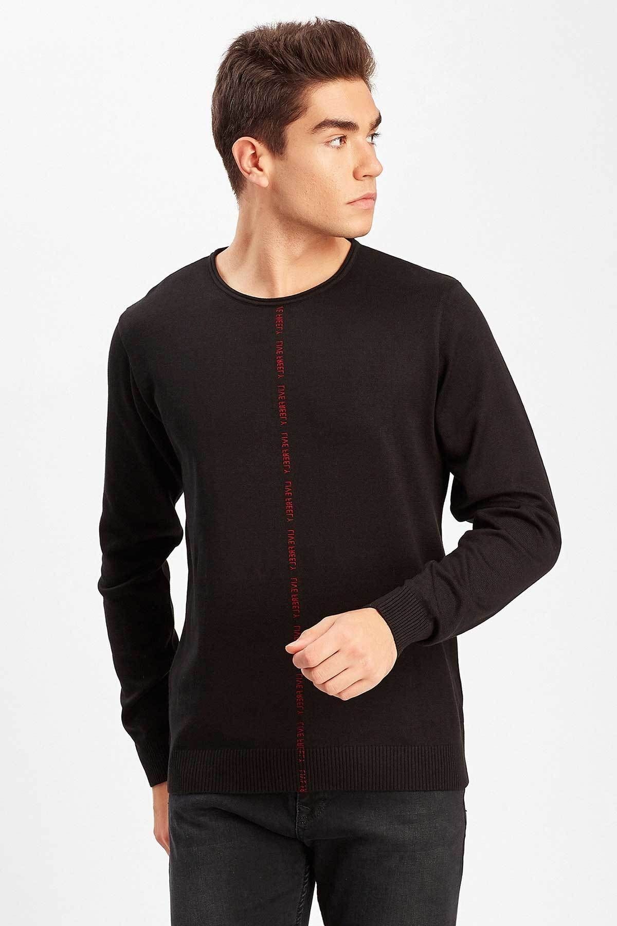 Siyah Boydan Baskılı Triko | ME19W517627
