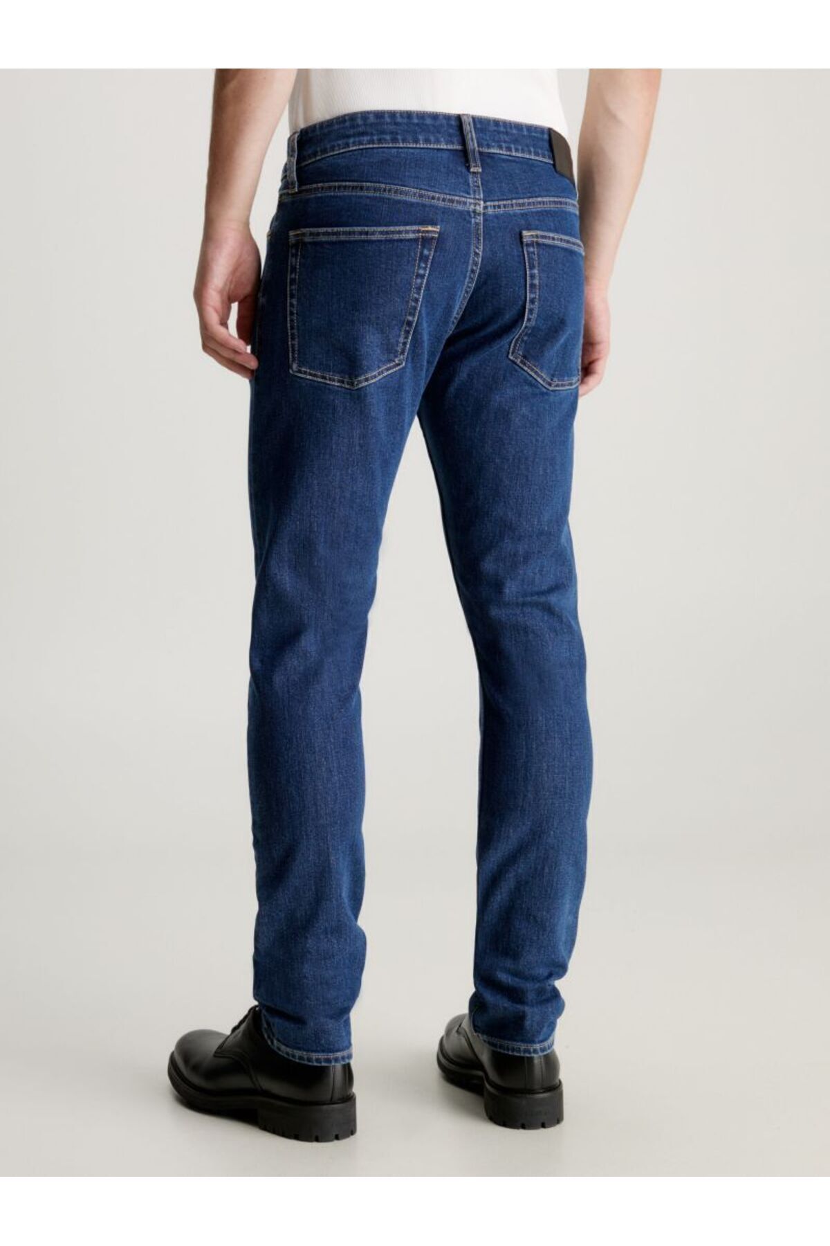 شلوار جین مردانه پارچه کمر نرمال مدل مسطح آبی K10K12374 1BJ Calvin Klein